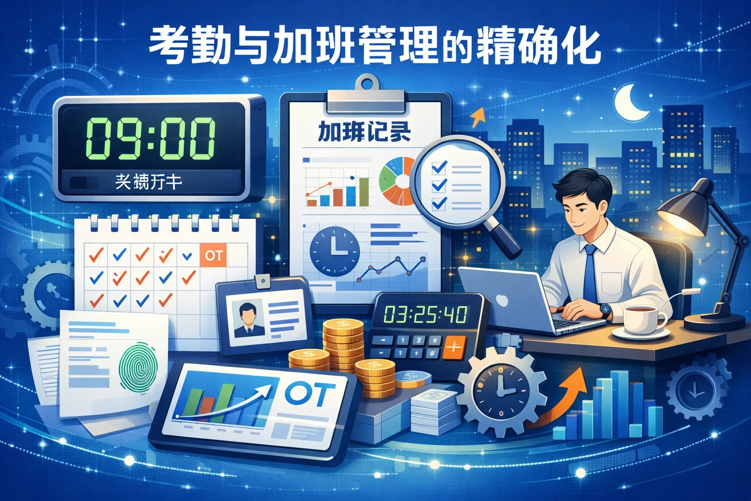 考勤与加班管理的精确化