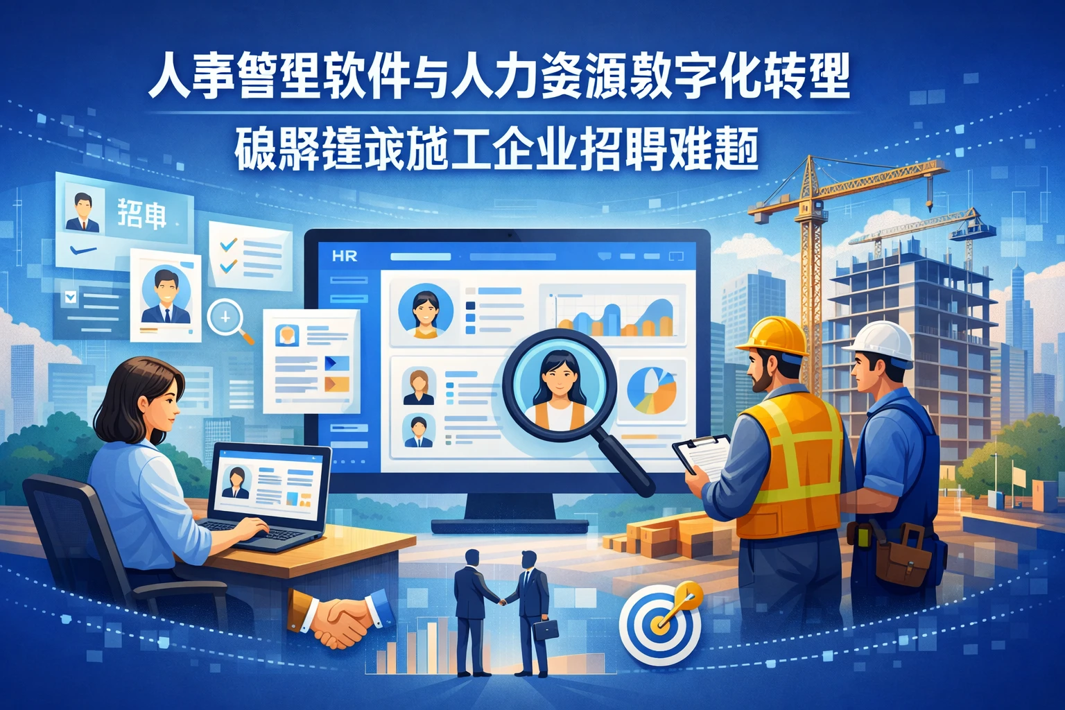 人事管理软件与人力资源数字化转型:破解建筑施工企业招聘难题