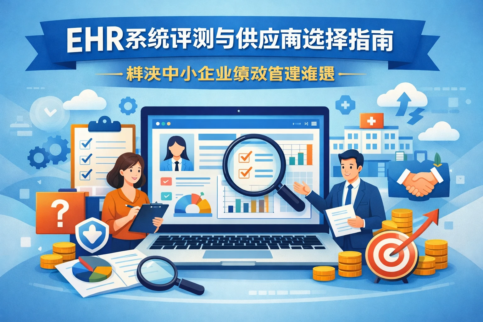 EHR系统评测与供应商选择指南：解决中小企业绩效管理难题
