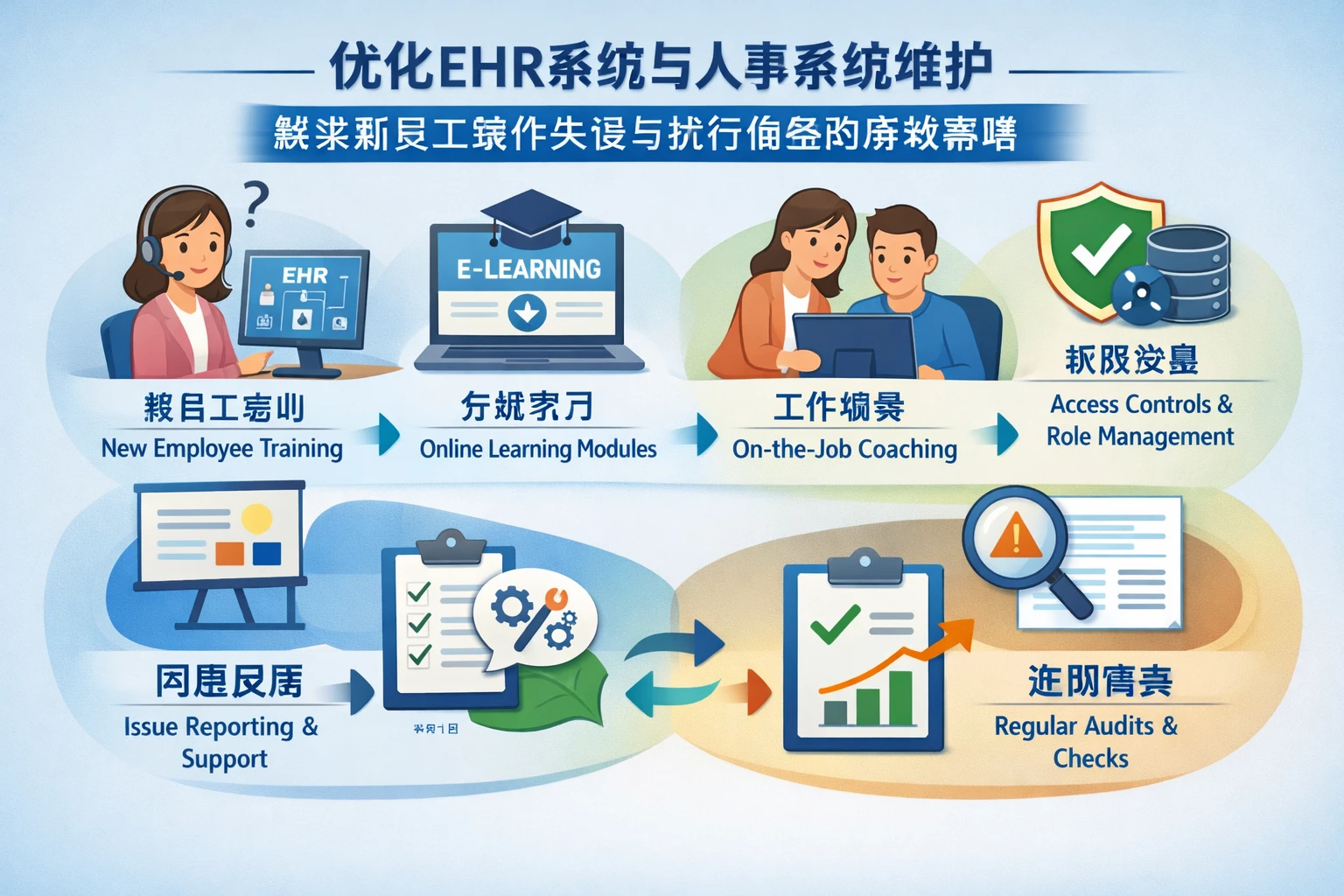 优化EHR系统与人事系统维护：解决新员工操作失误与执行偏差的有效策略