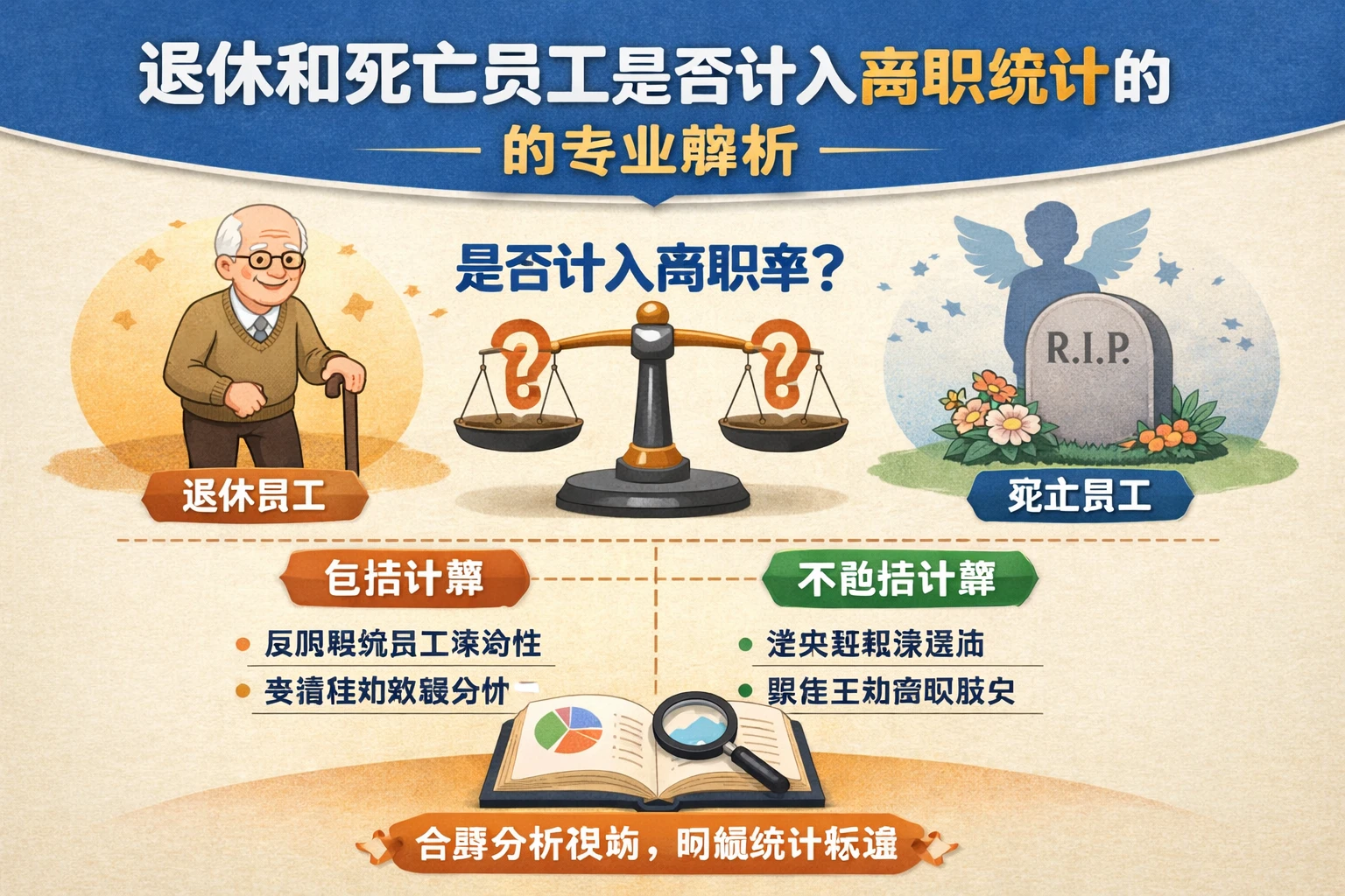退休和死亡员工是否计入离职统计的专业解析