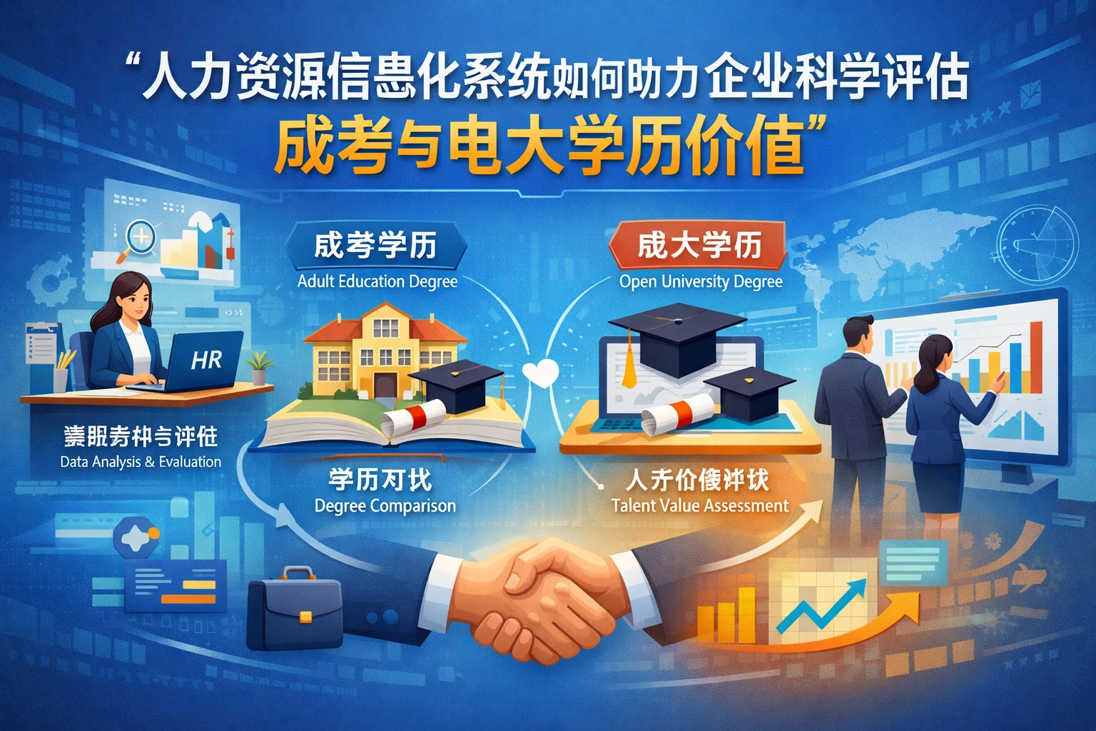 人力资源信息化系统如何助力企业科学评估成考与电大学历价值