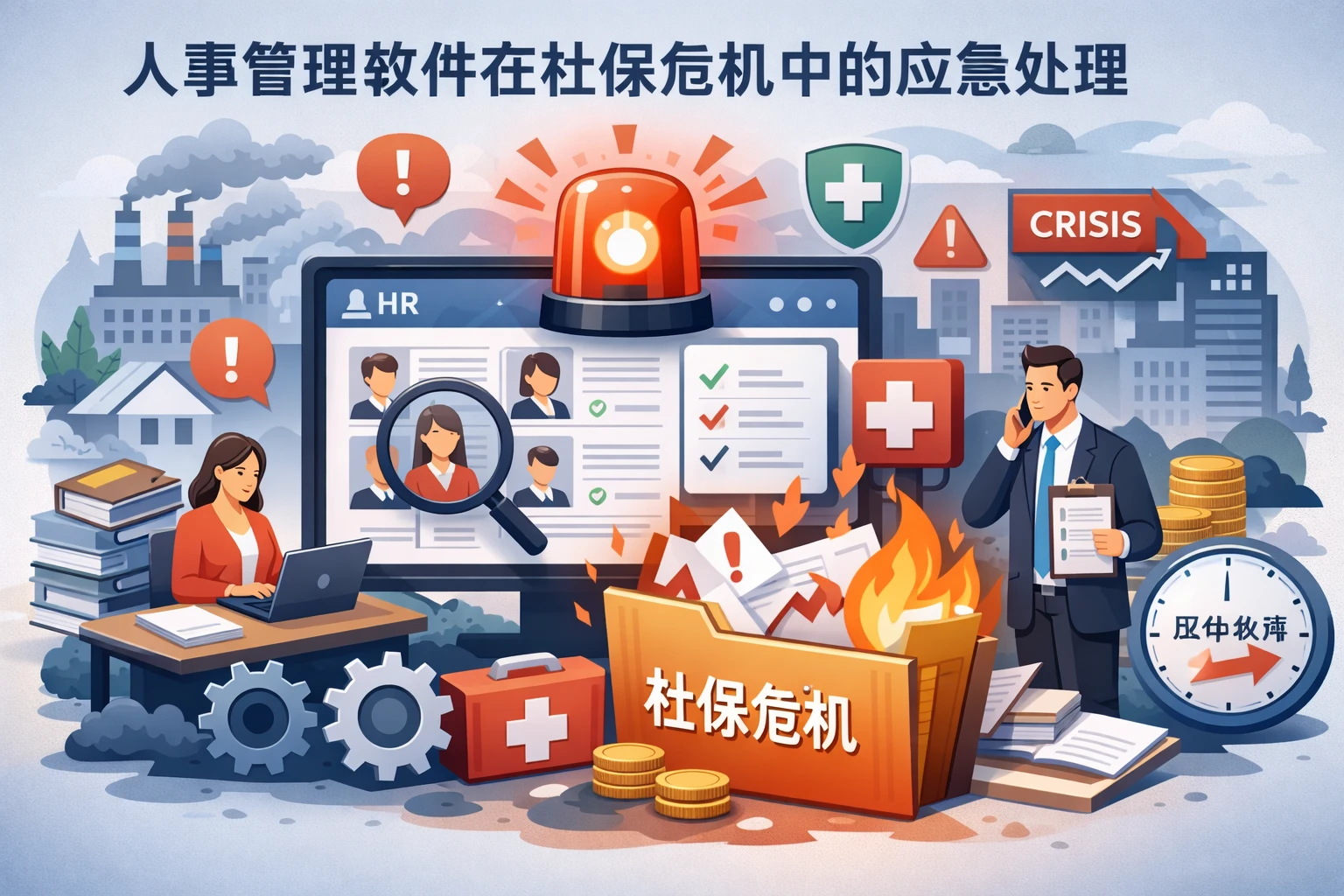 人事管理软件在社保危机中的应急处理