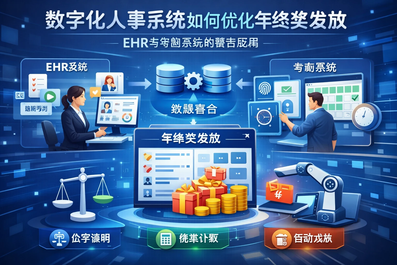 数字化人事系统如何优化年终奖发放：EHR与考勤系统的整合应用