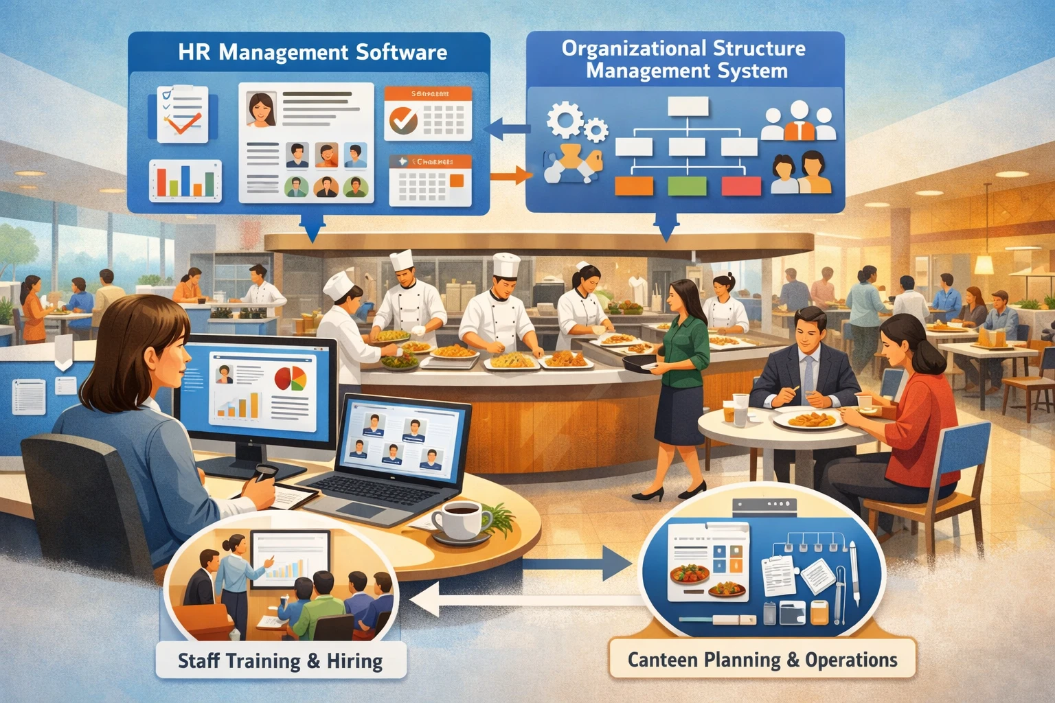 人事管理软件与组织架构管理系统在集团员工食堂建设中的关键作用