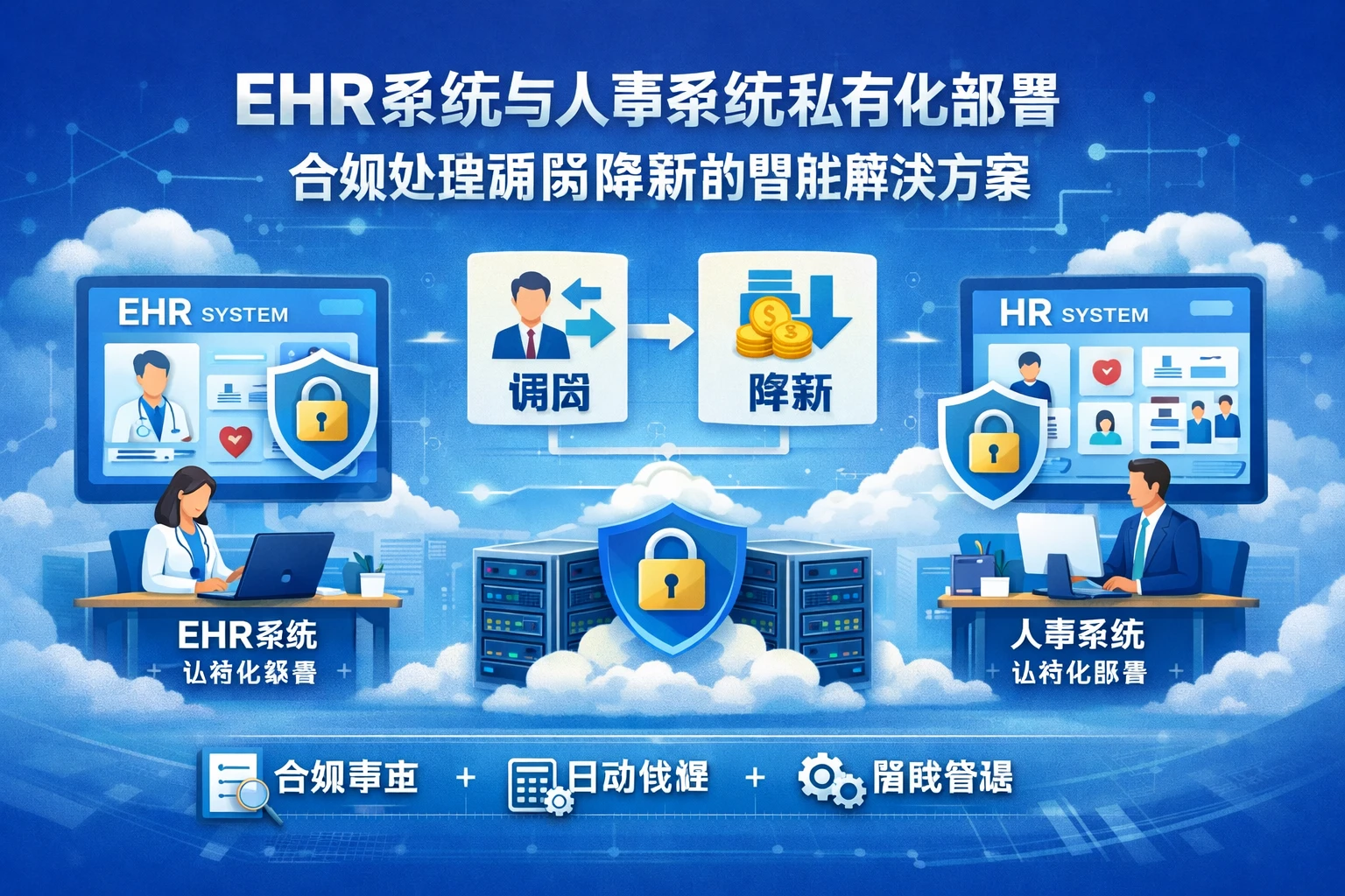 EHR系统与人事系统私有化部署：合规处理调岗降薪的智能解决方案