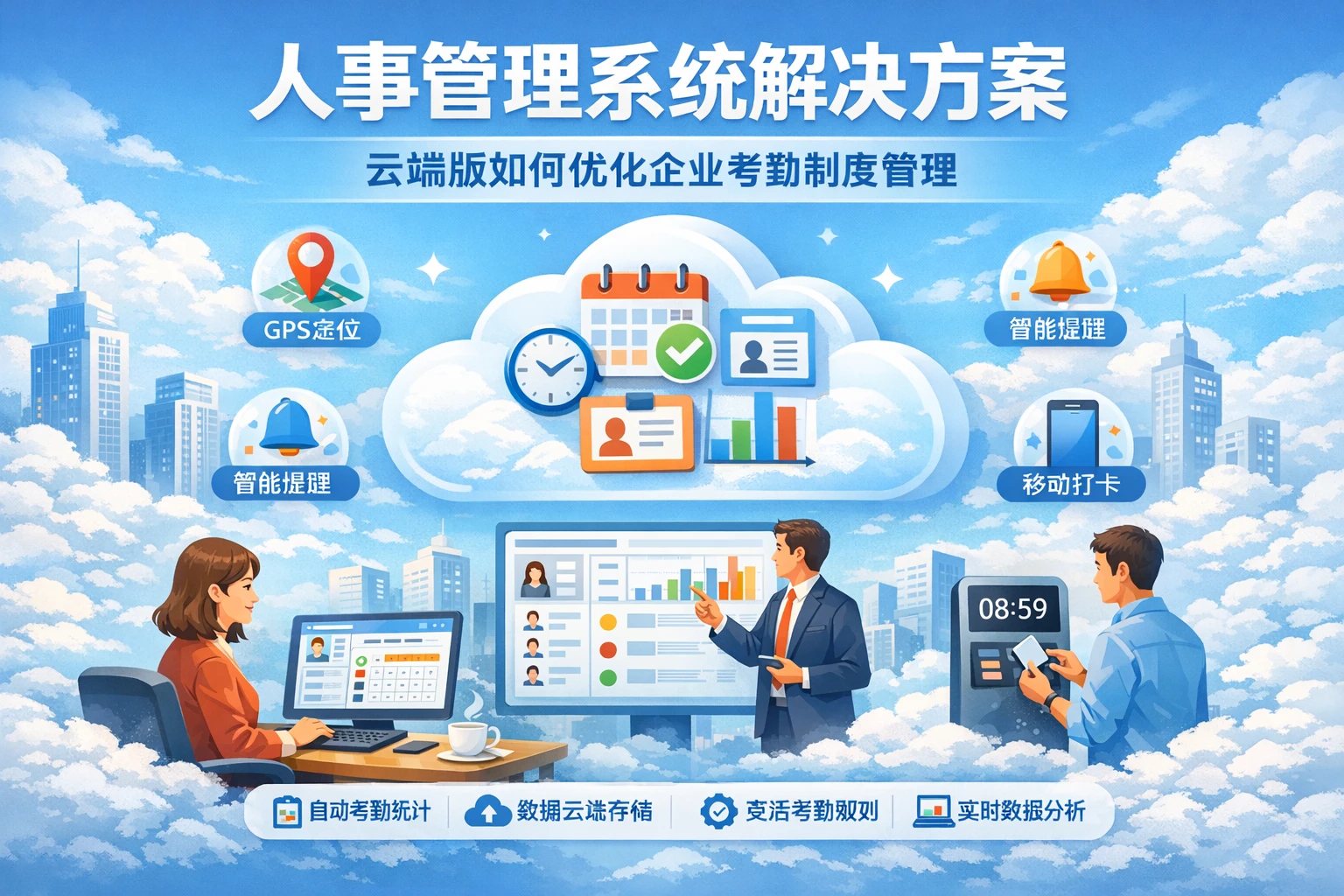 人事管理系统解决方案：云端版如何优化企业考勤制度管理