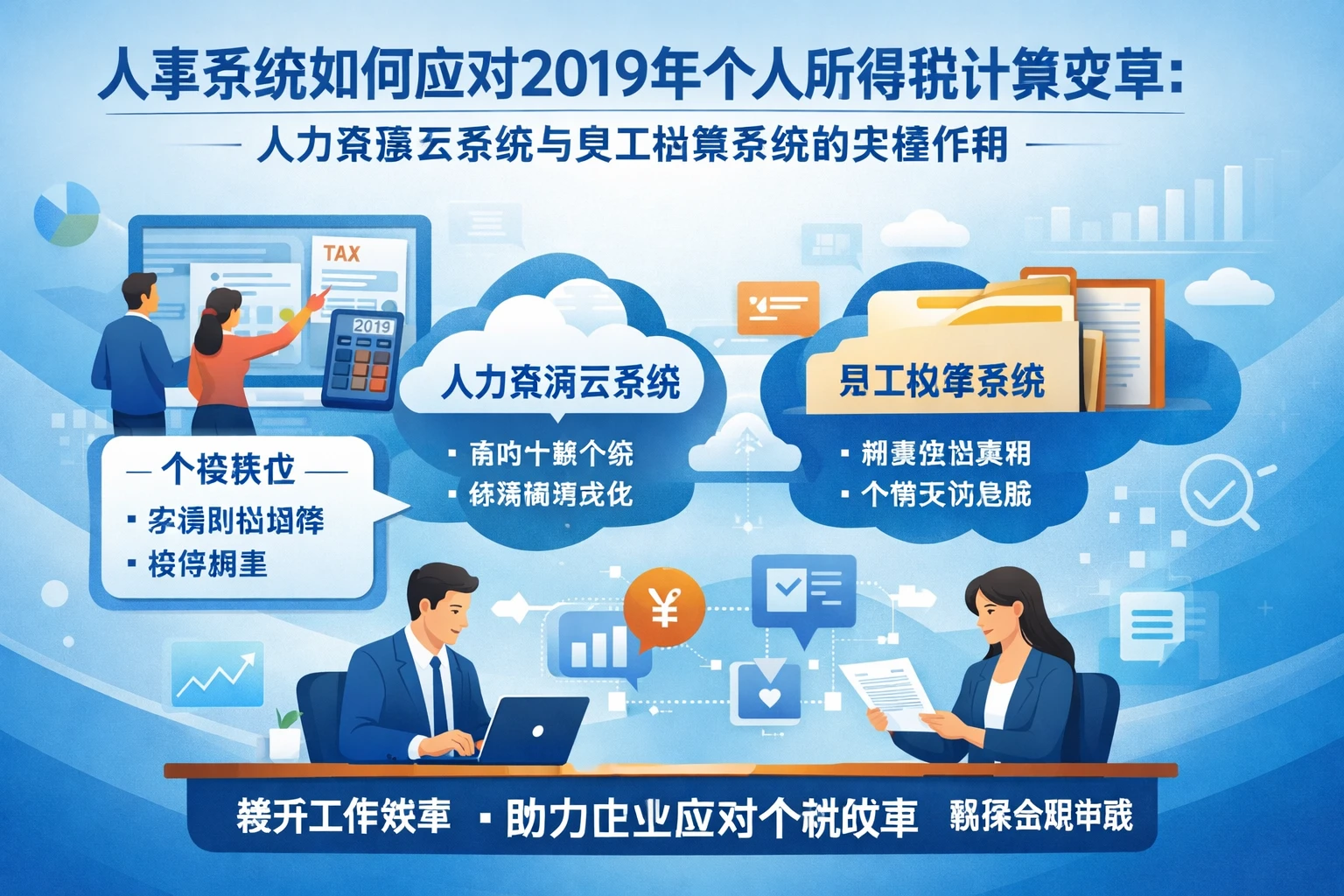人事系统如何应对2019年个人所得税计算变革：人力资源云系统与员工档案系统的关键作用