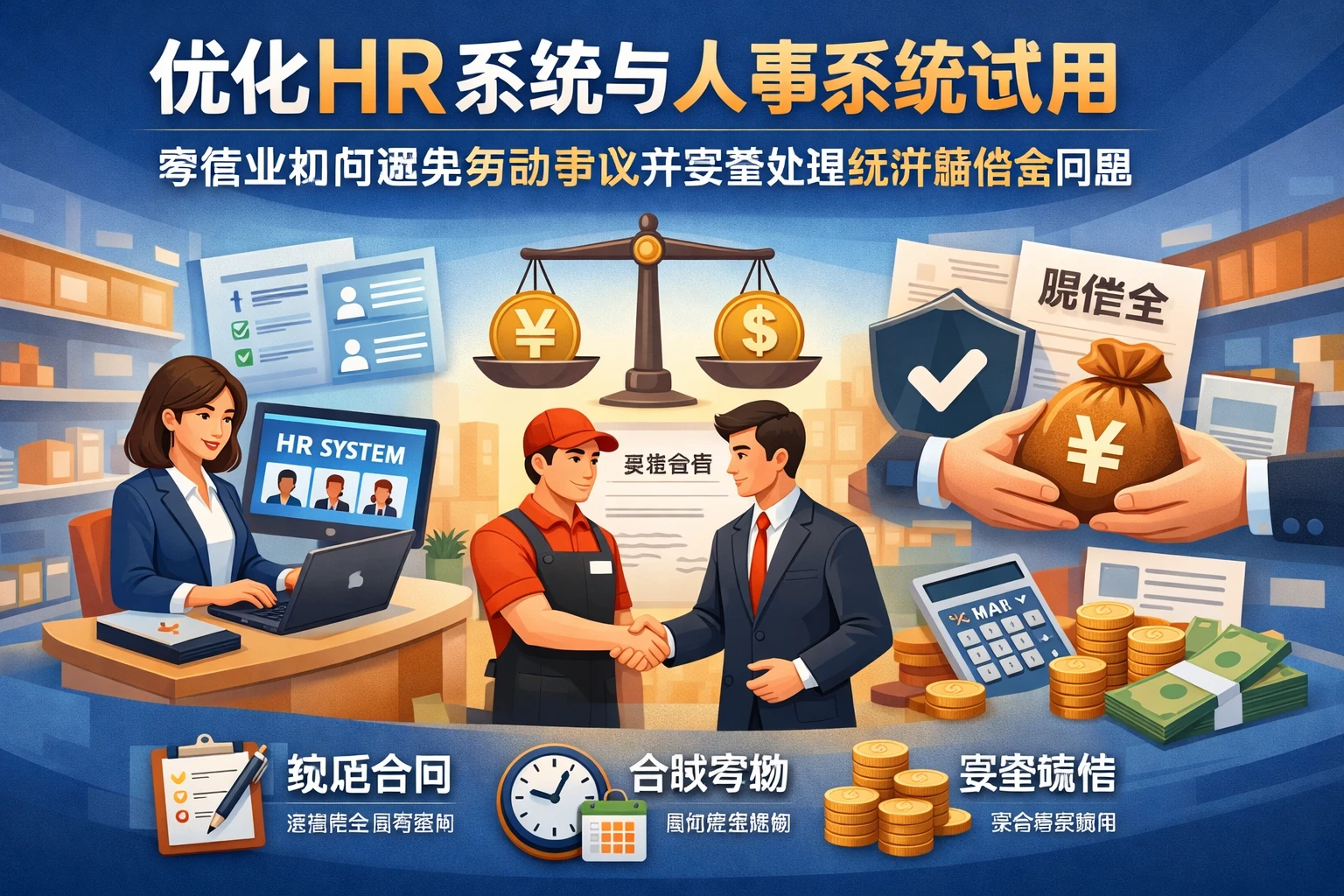 优化HR系统与人事系统试用：零售业如何避免劳动争议并妥善处理经济赔偿金问题