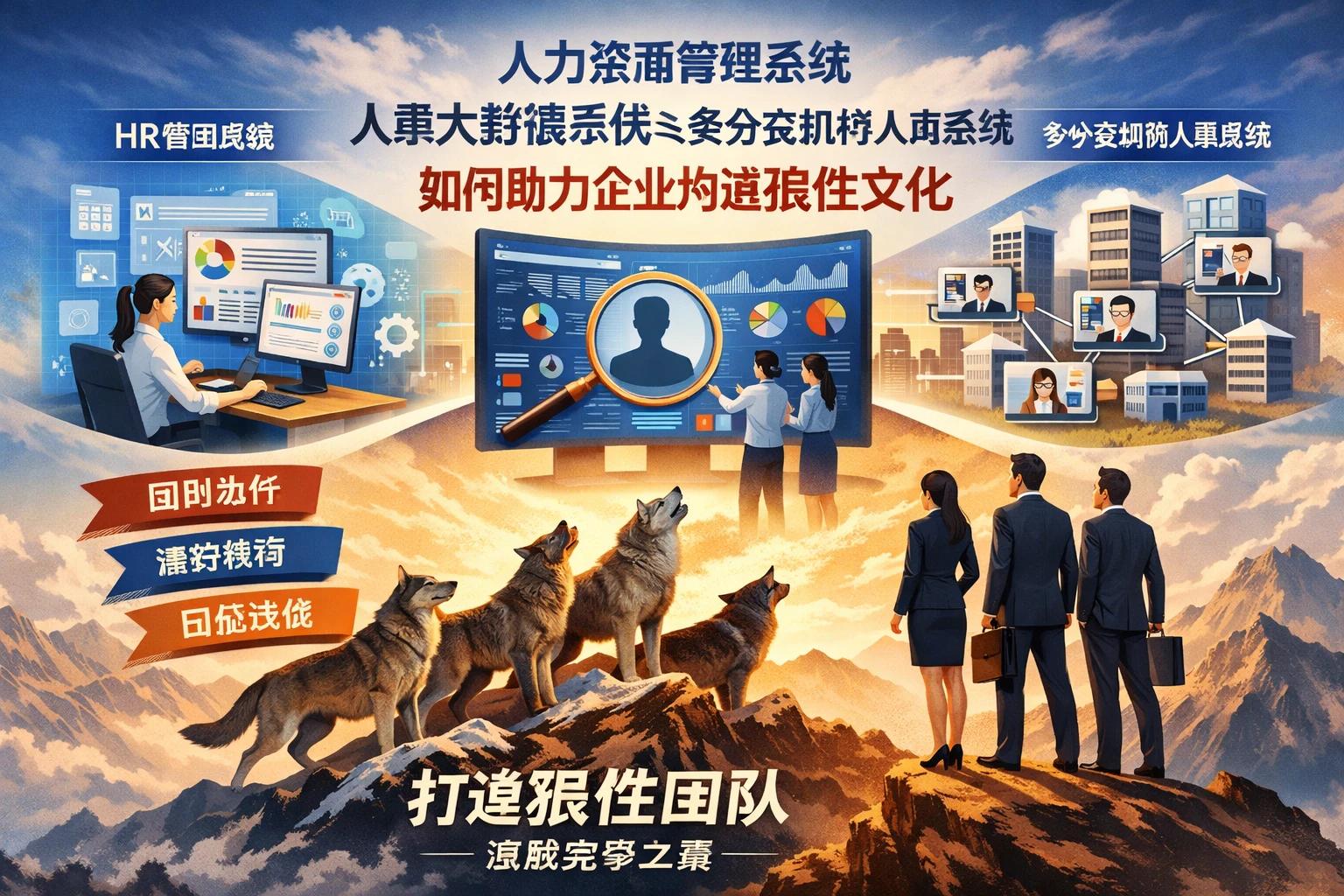 人力资源管理系统、人事大数据系统与多分支机构人事系统如何助力企业构建狼性文化