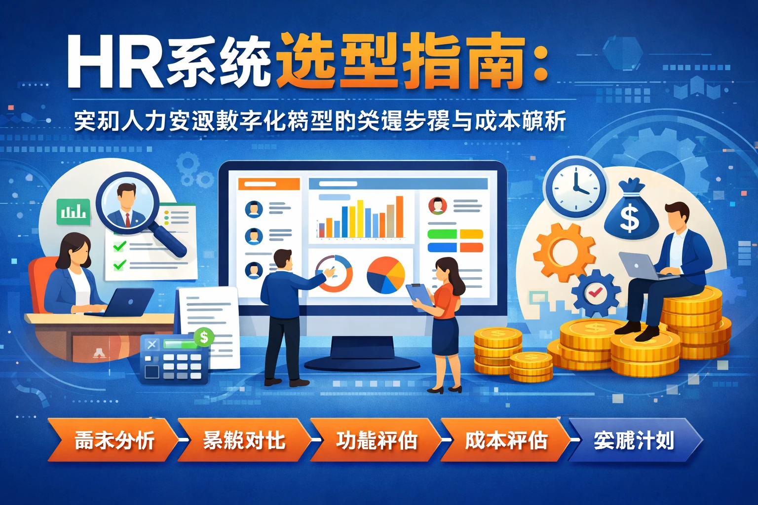 HR系统选型指南：实现人力资源数字化转型的关键步骤与成本解析
