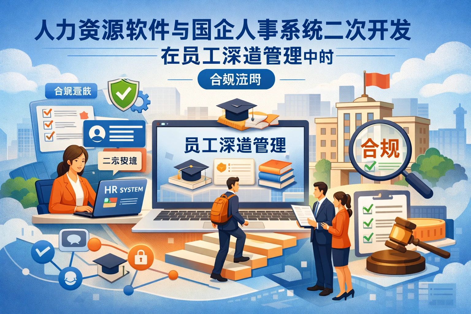 人力资源软件与国企人事系统二次开发在员工深造管理中的合规应用