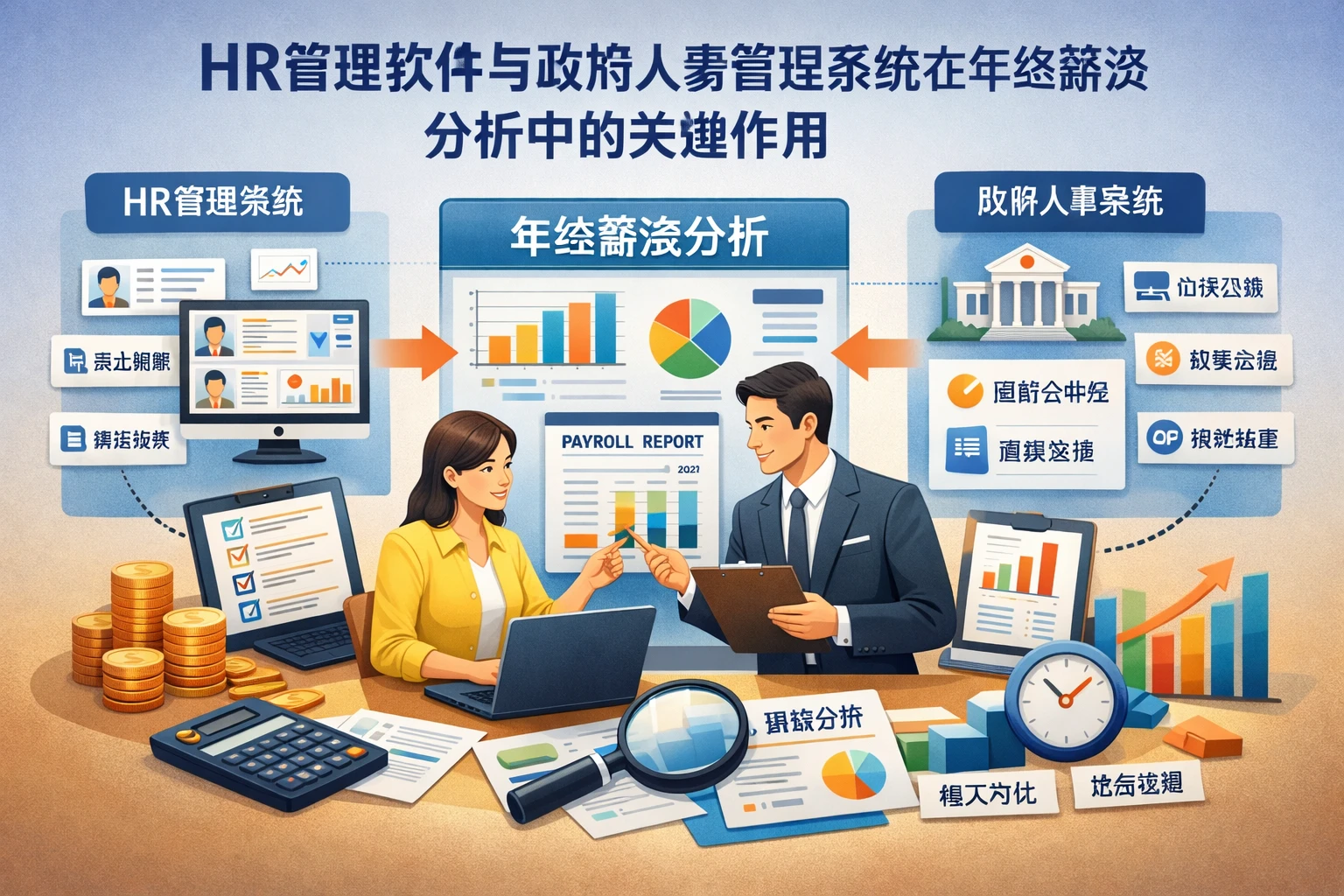 HR管理软件与政府人事管理系统在年终薪资分析中的关键作用