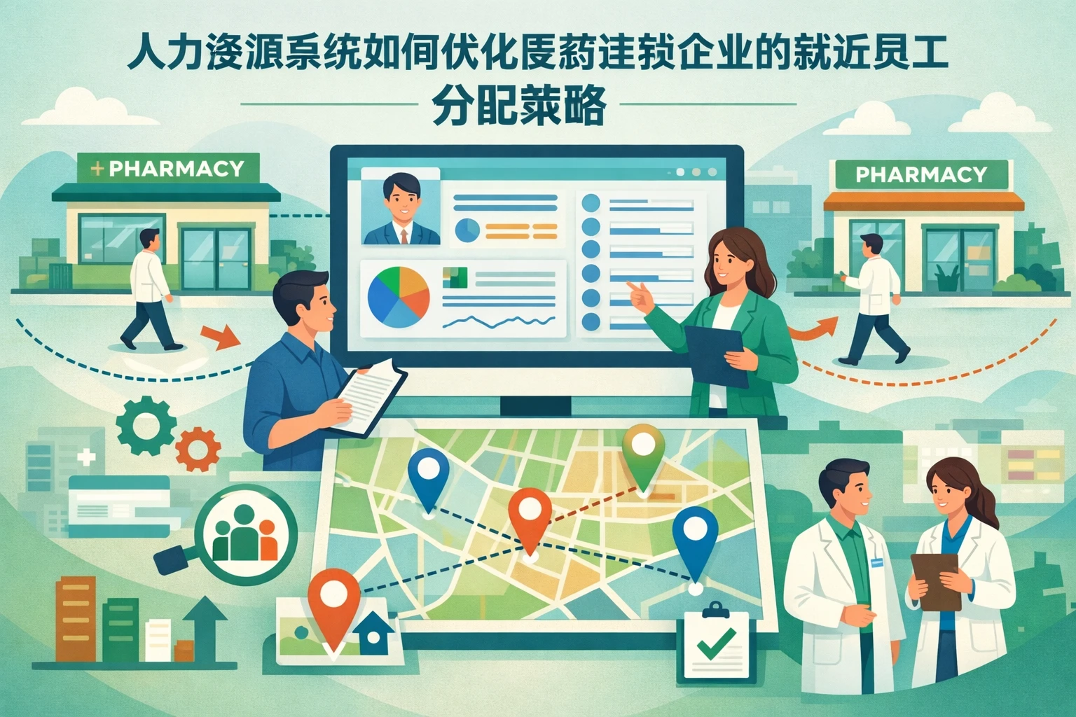 人力资源系统如何优化医药连锁企业的就近员工分配策略