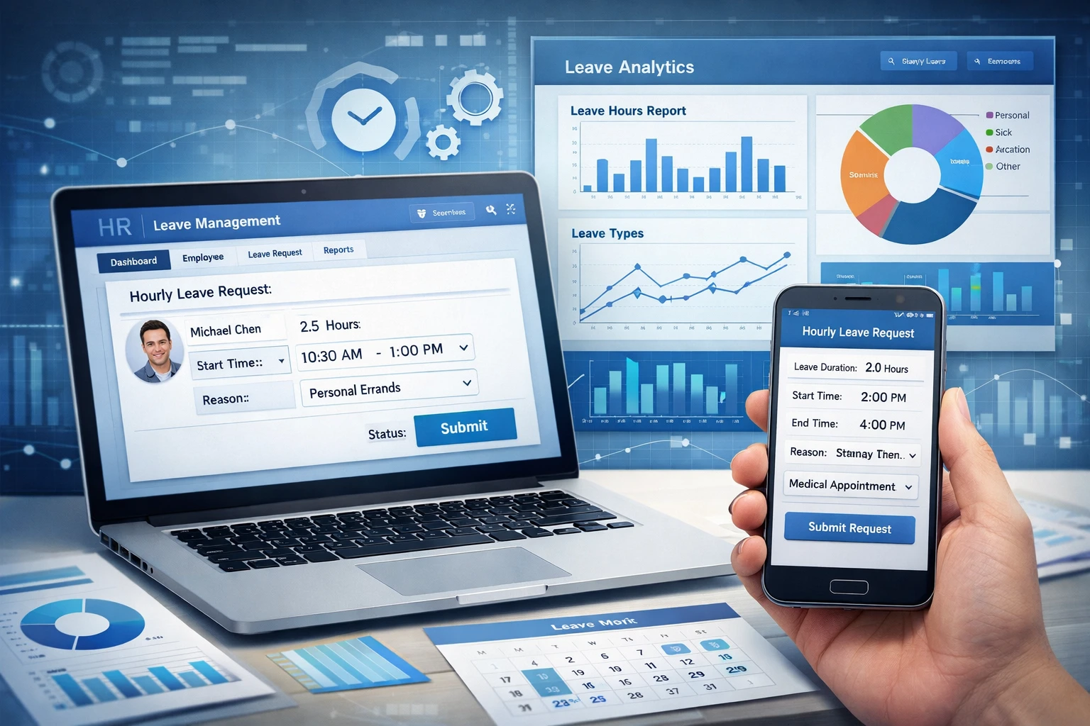 人力资源软件在小时请假制度中的关键技术实现