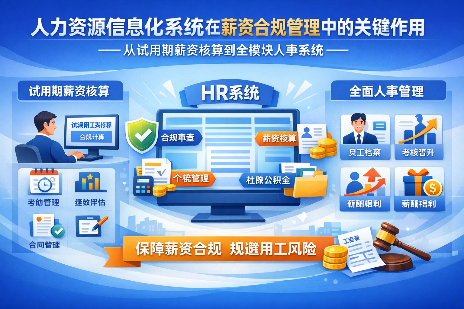 人力资源信息化系统在薪资合规管理中的关键作用——从试用期薪资核算到全模块人事系统