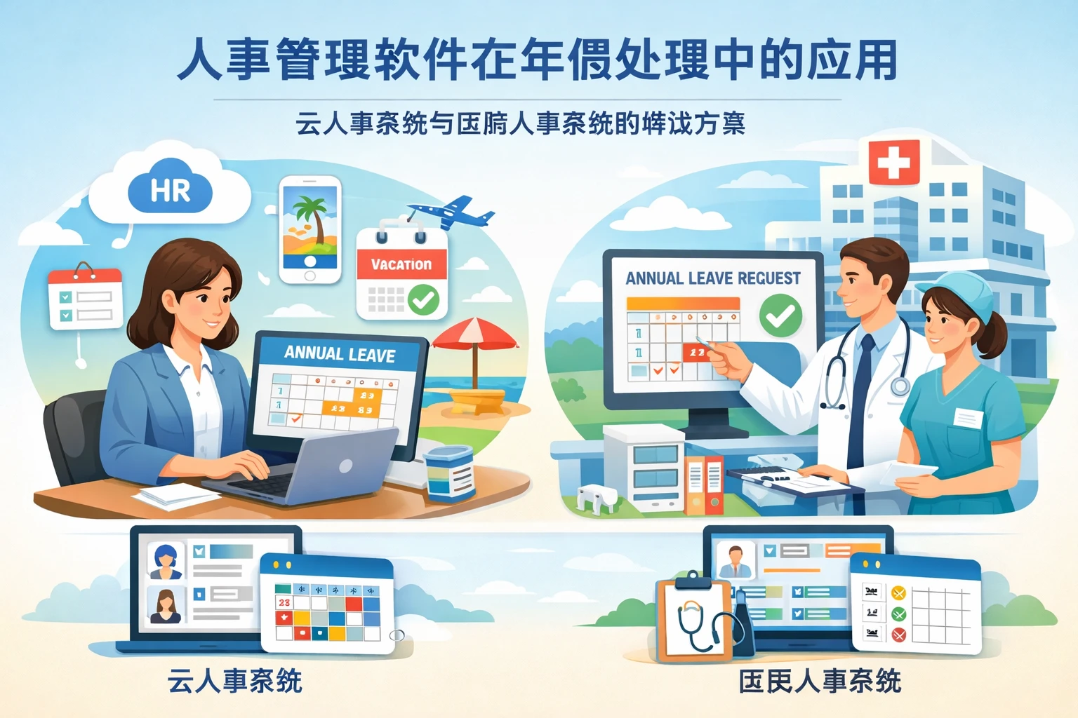 人事管理软件在年假处理中的应用：云人事系统与医院人事系统的解决方案