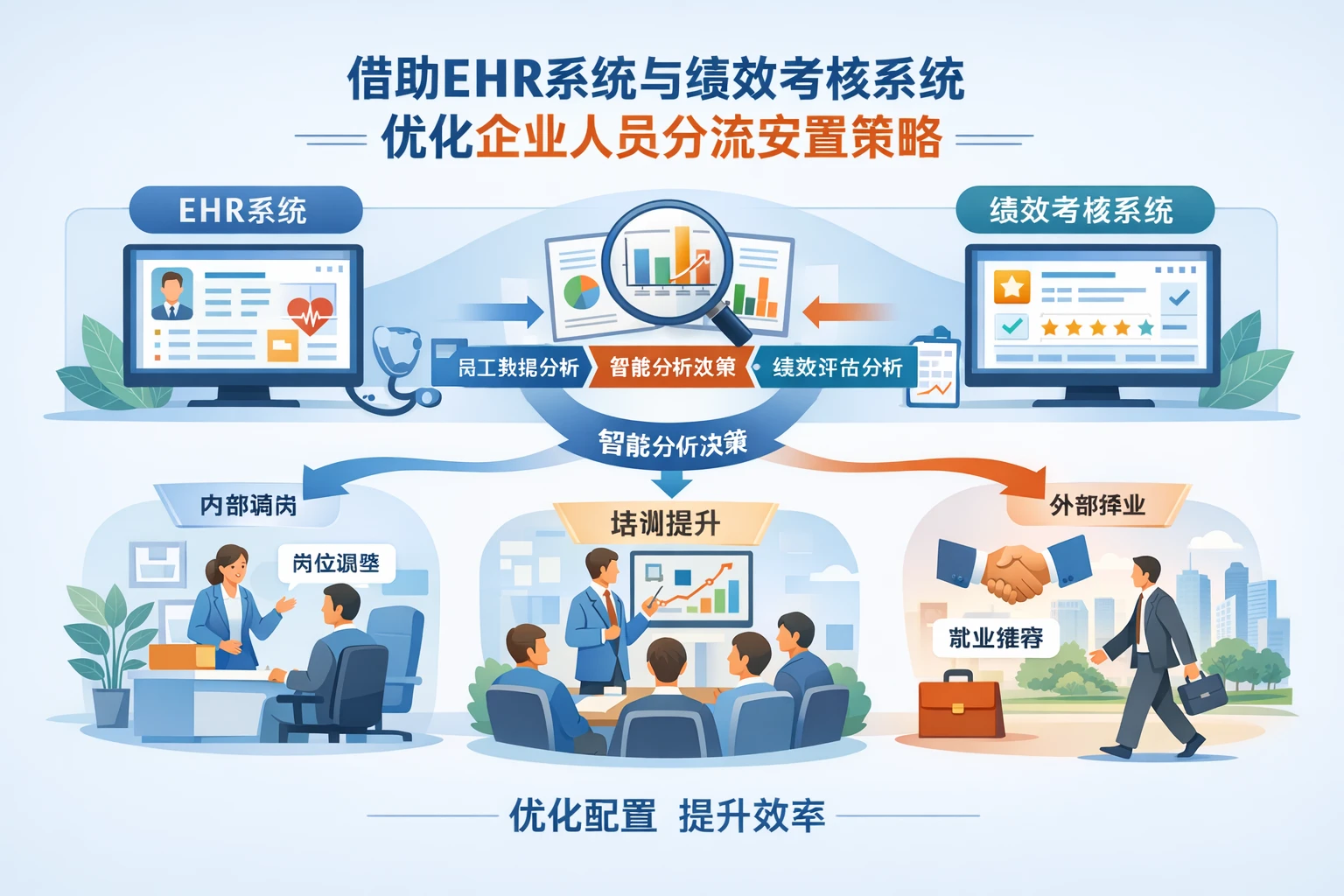 借助EHR系统与绩效考核系统优化企业人员分流安置策略