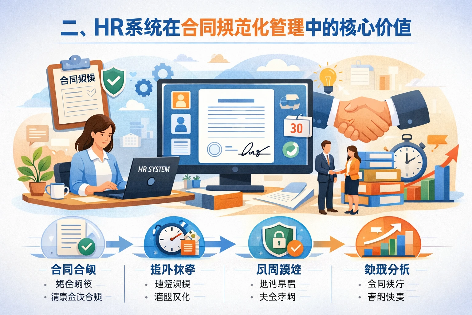 二、HR系统在合同规范化管理中的核心价值
