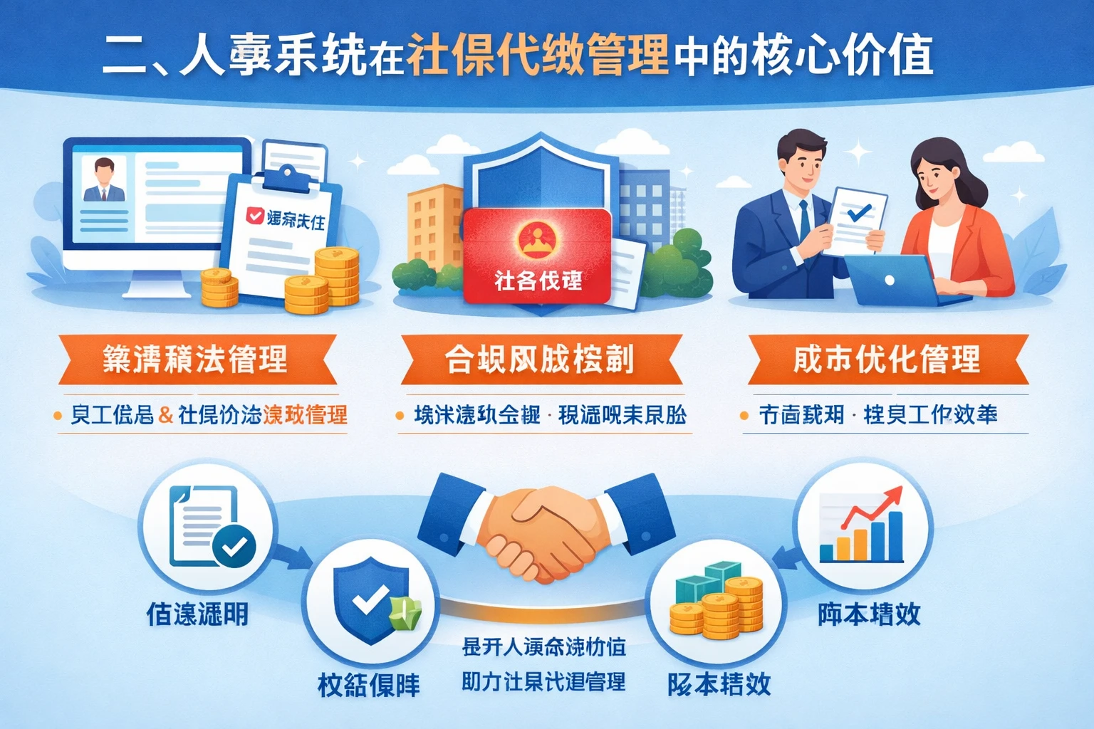二、人事系统在社保代缴管理中的核心价值