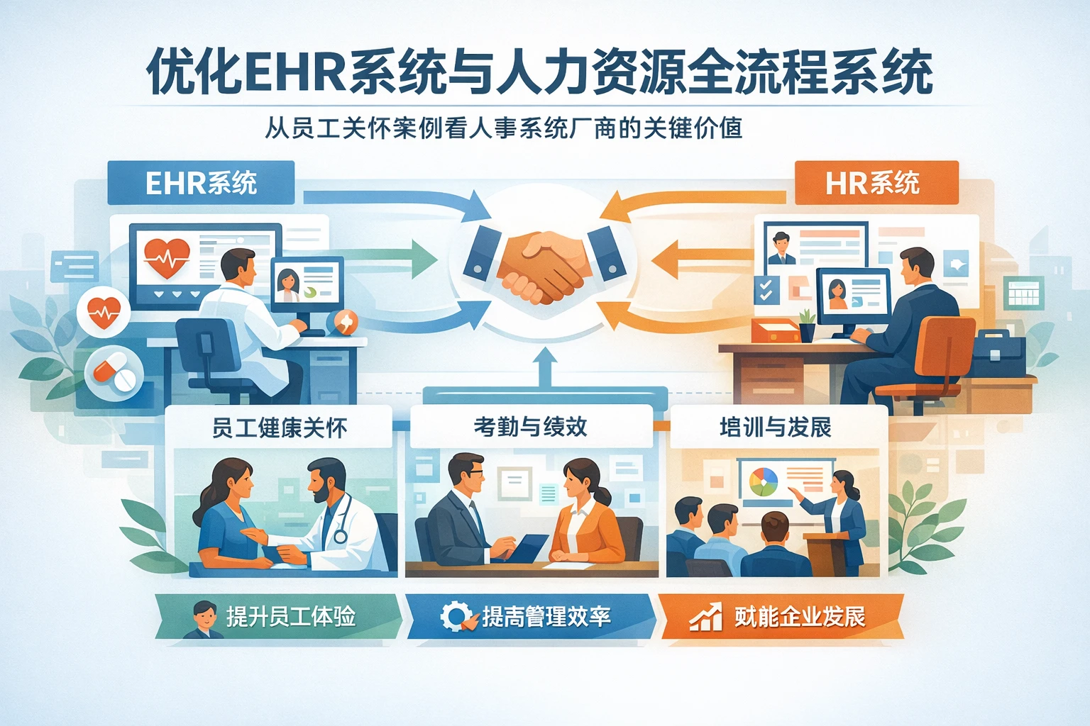 优化EHR系统与人力资源全流程系统：从员工关怀案例看人事系统厂商的关键价值