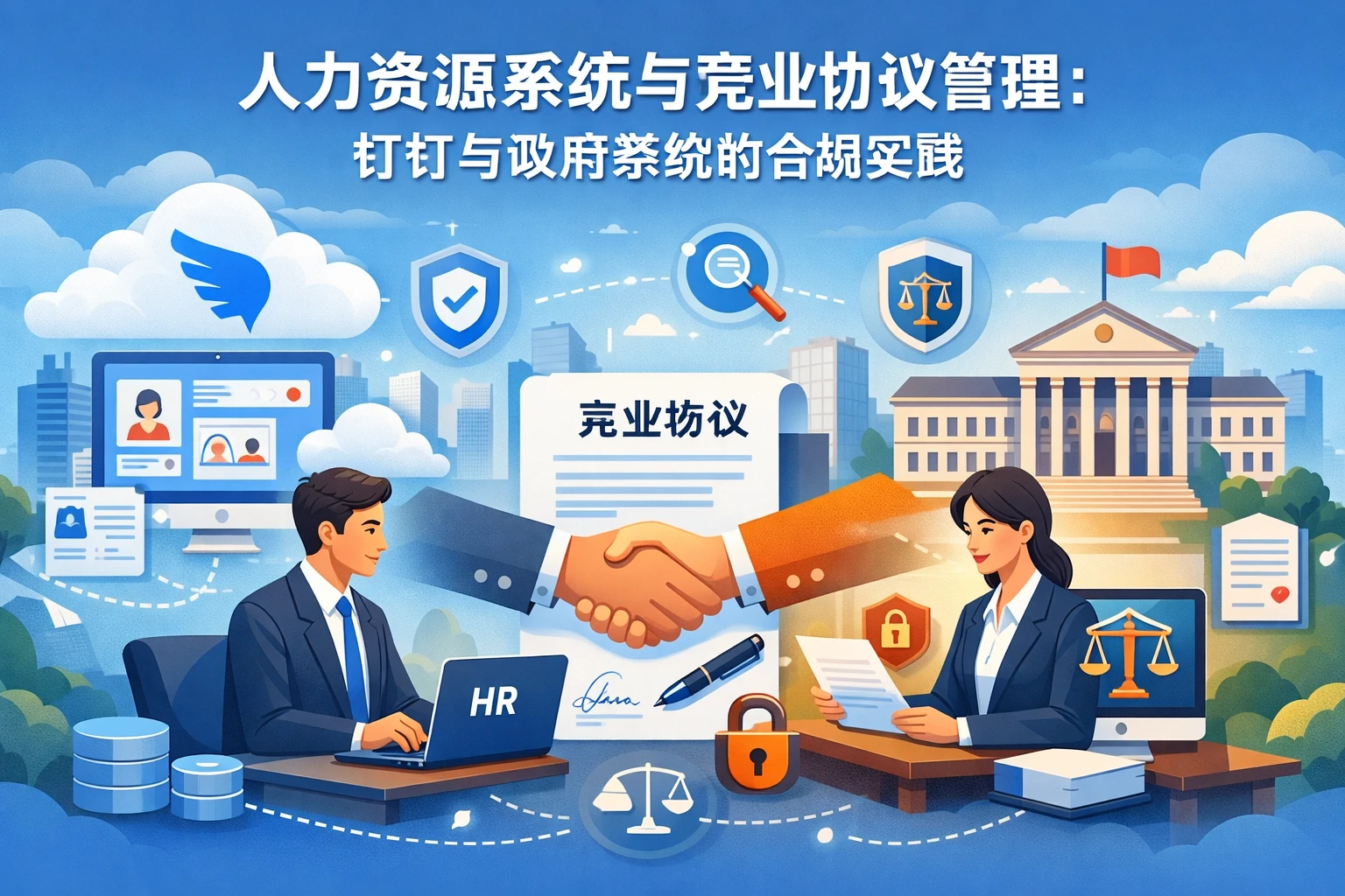 人力资源系统与竞业协议管理：钉钉与政府系统的合规实践