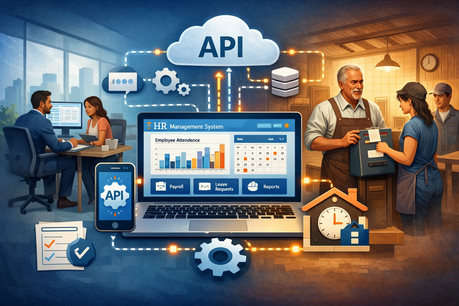 现代人事管理系统如何通过在线人事系统与API接口解决家族企业考勤制度差异化难题