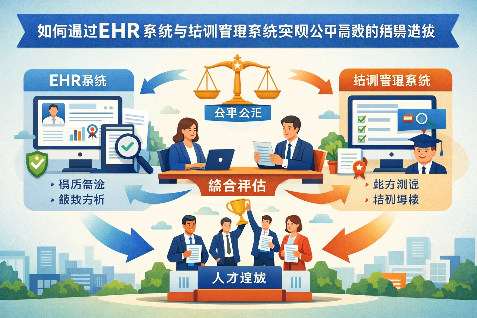如何通过EHR系统与培训管理系统实现公平高效的招聘选拔