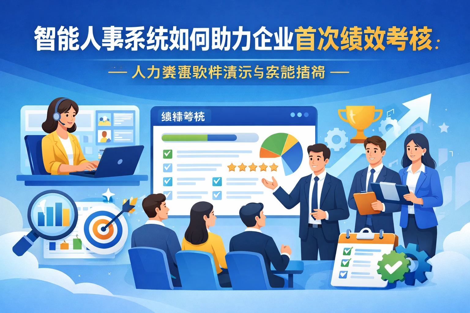 智能人事系统如何助力企业首次绩效考核：人力资源软件演示与实施指南