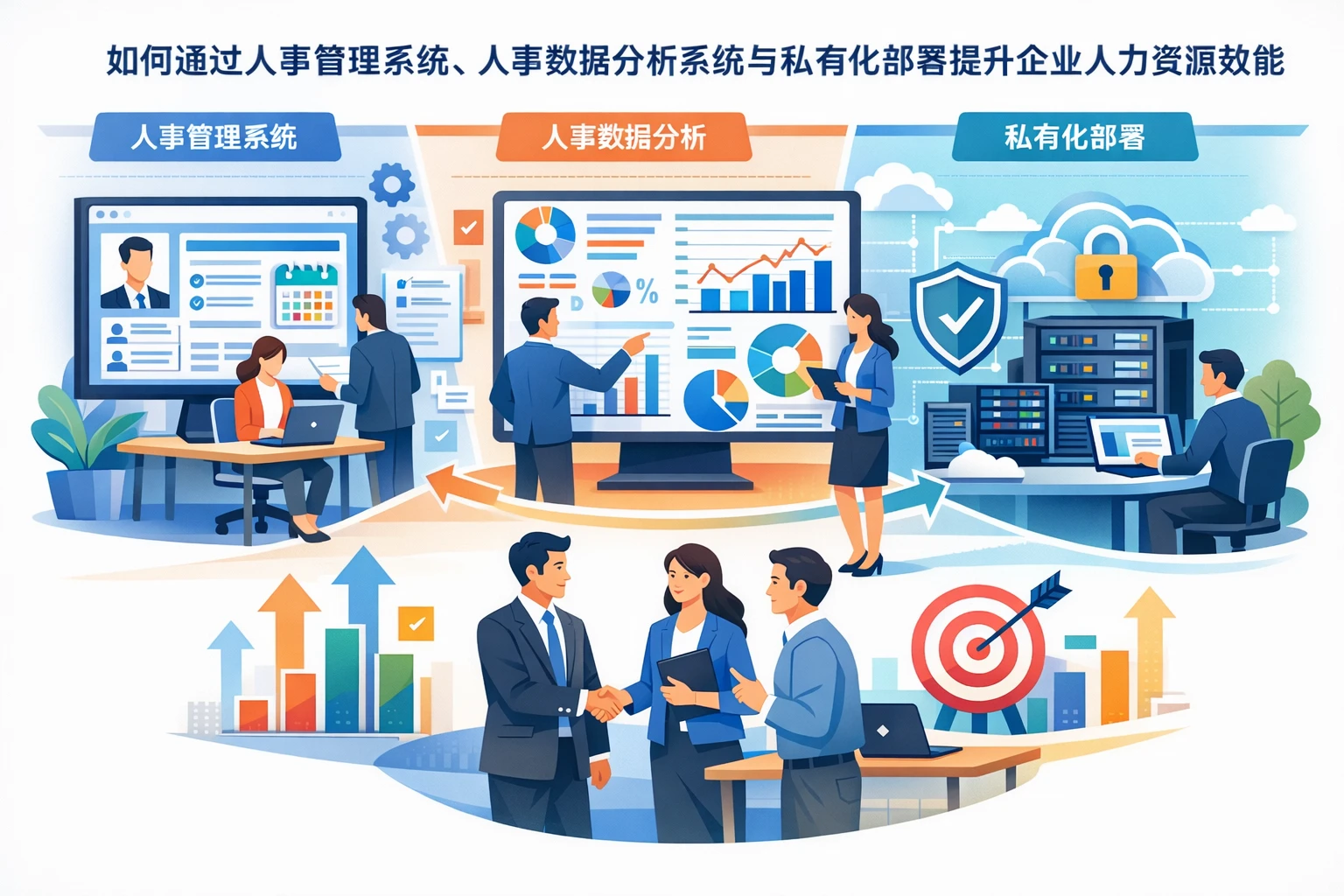 如何通过人事管理系统、人事数据分析系统与私有化部署提升企业人力资源效能