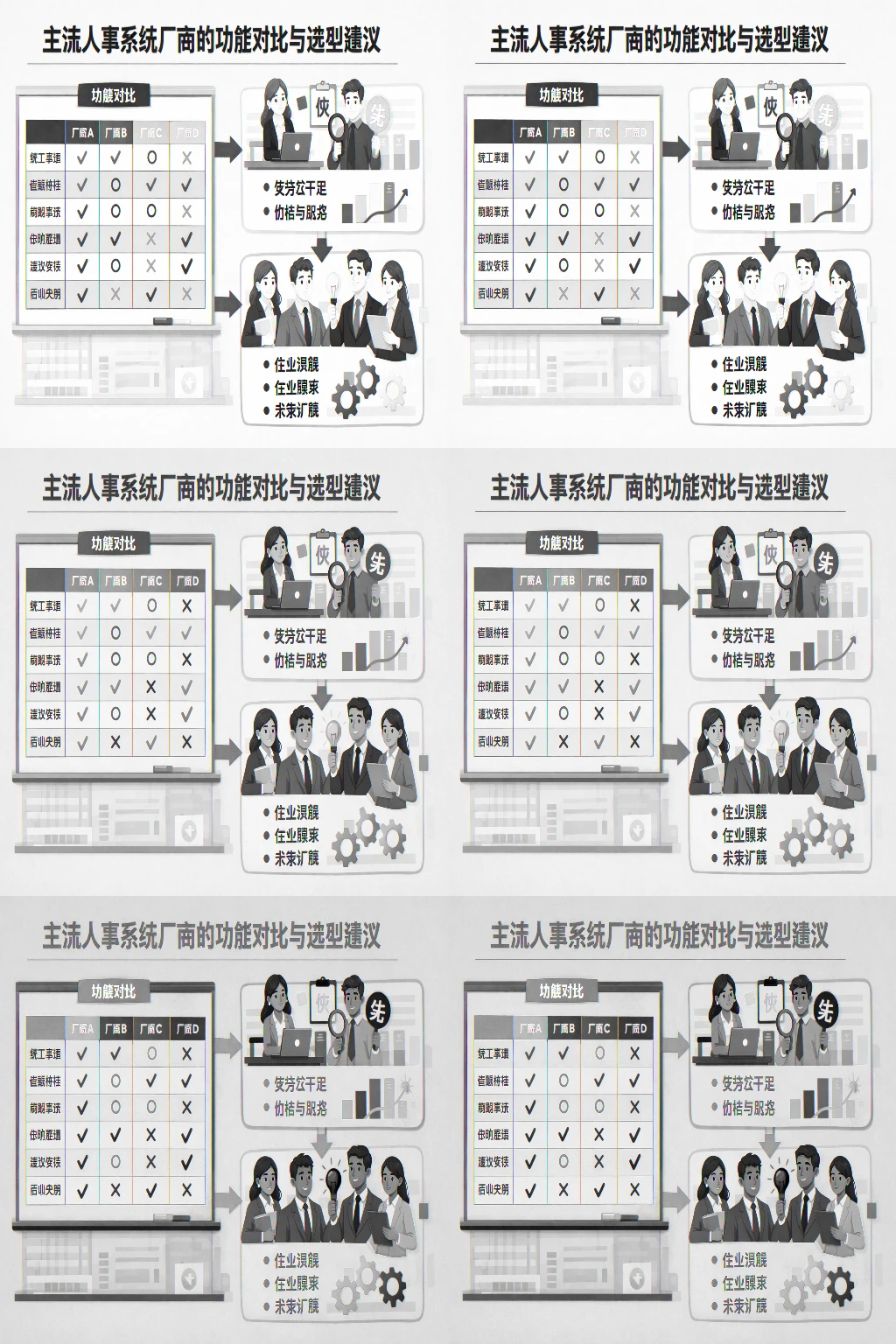 主流人事系统厂商的功能对比与选型建议