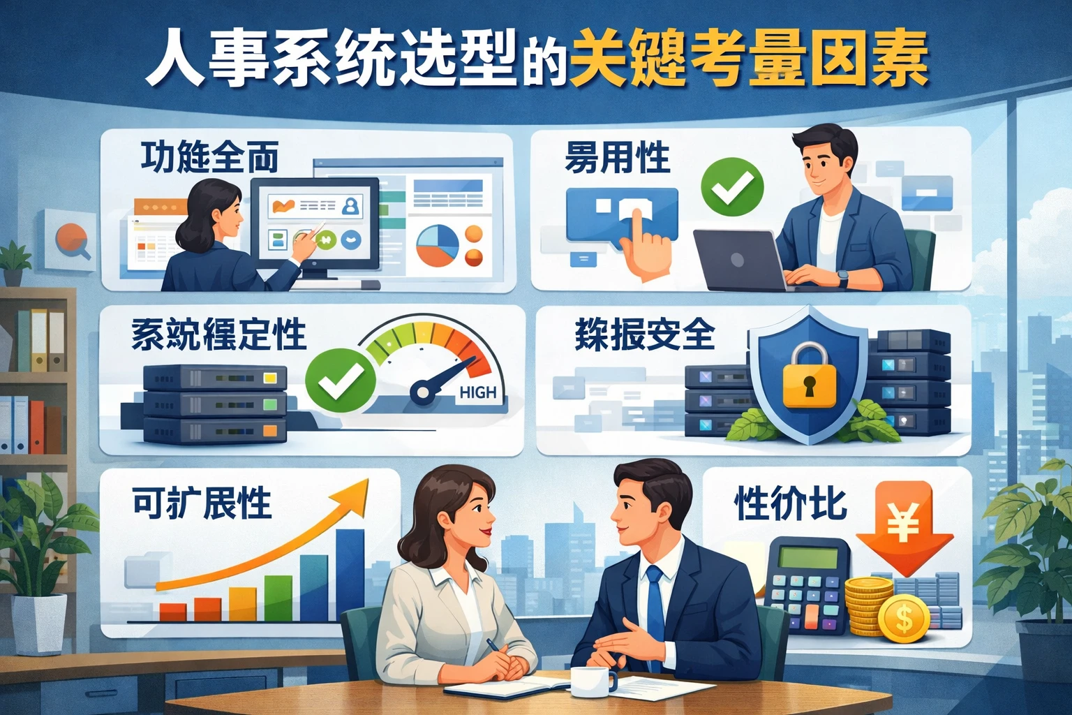 人事系统选型的关键考量因素