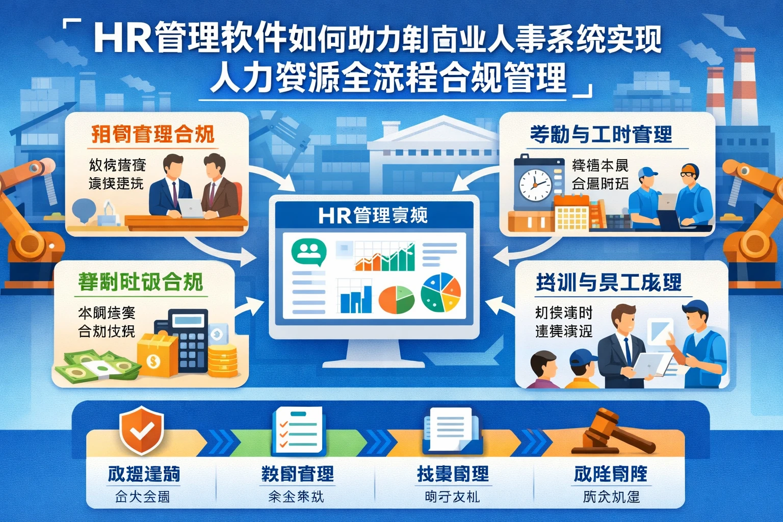 HR管理软件如何助力制造业人事系统实现人力资源全流程合规管理