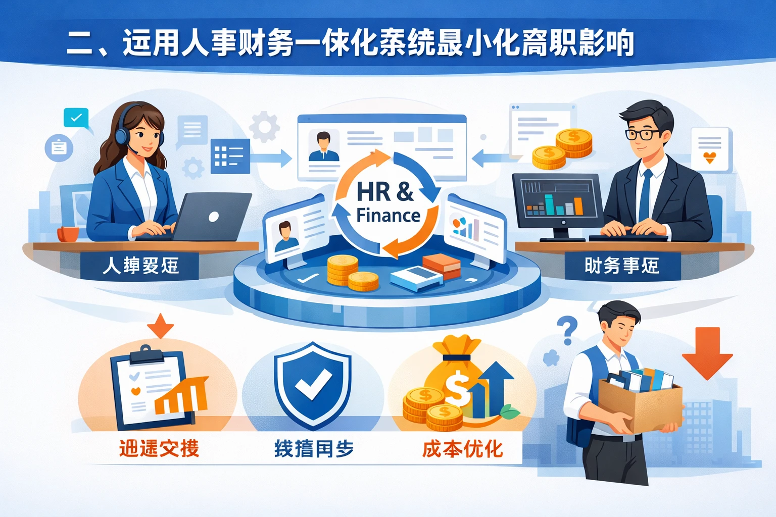 二、运用人事财务一体化系统最小化离职影响