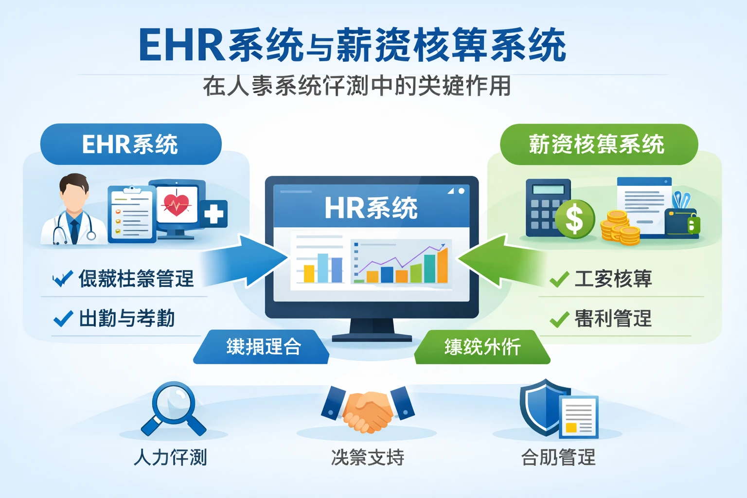 EHR系统与薪资核算系统在人事系统评测中的关键作用