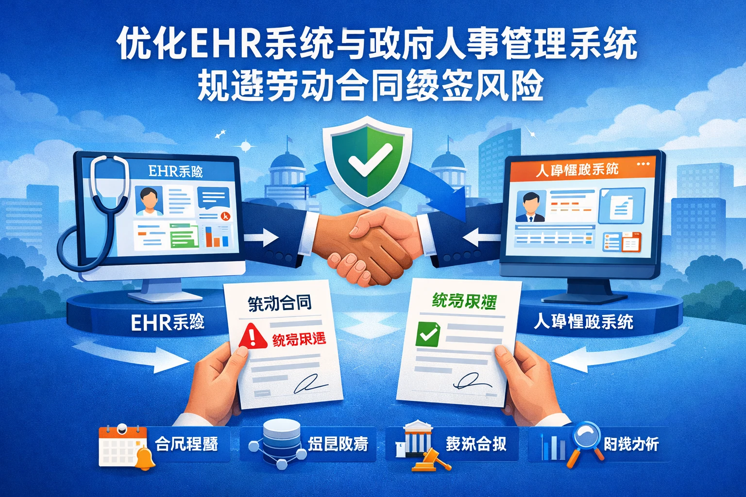 优化EHR系统与政府人事管理系统，规避劳动合同续签风险