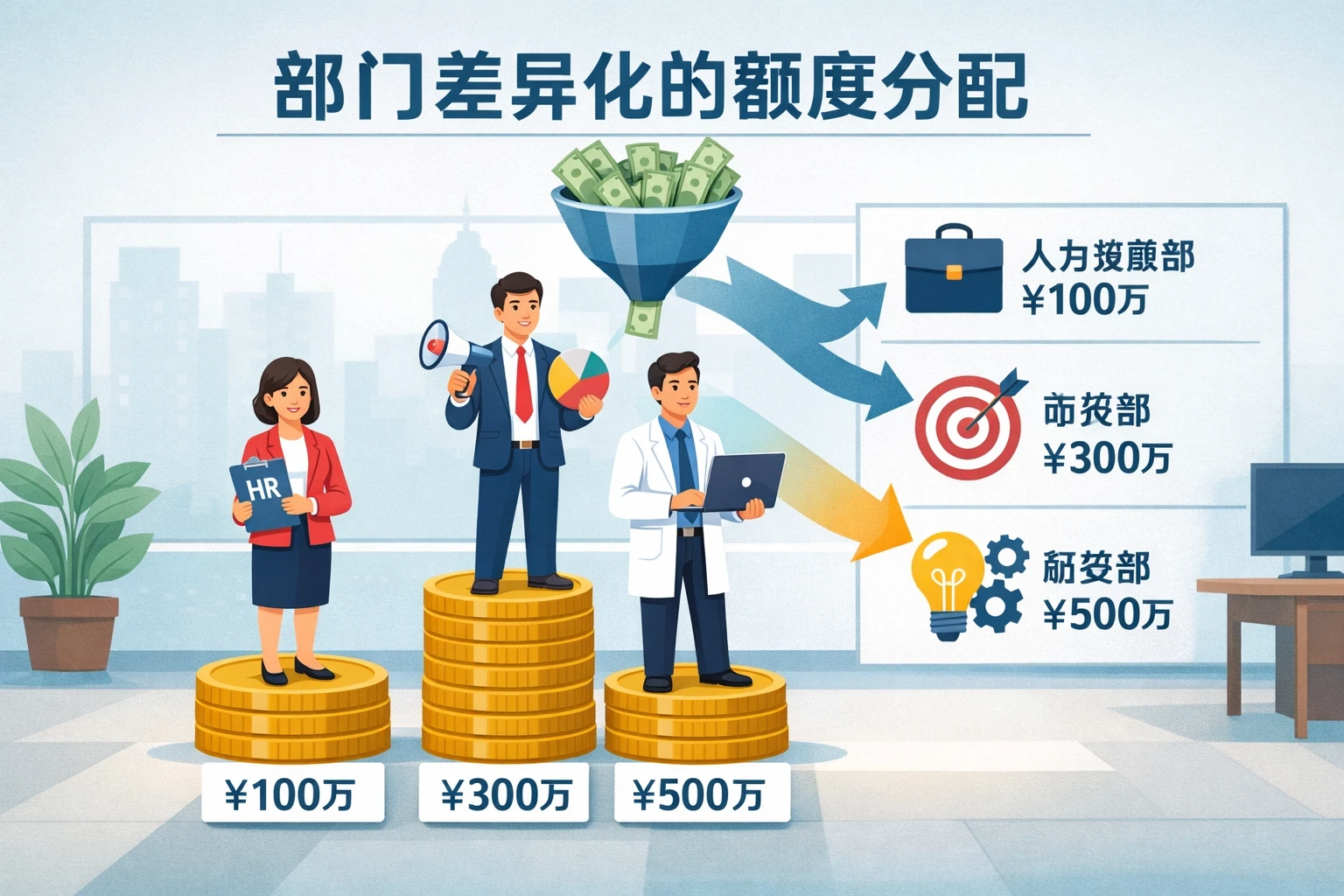 部门差异化的额度分配