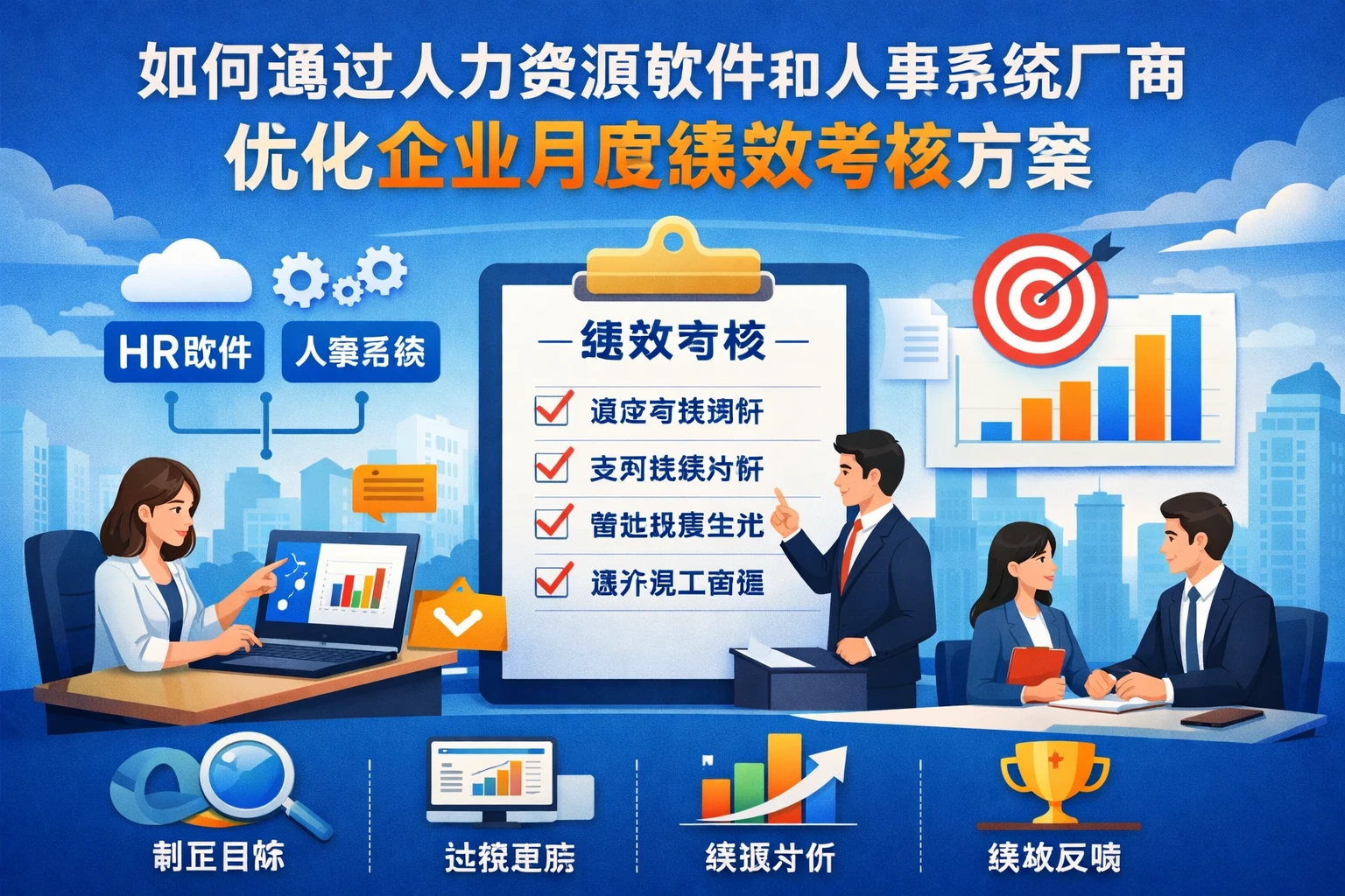 如何通过人力资源软件和人事系统厂商优化企业月度绩效考核方案