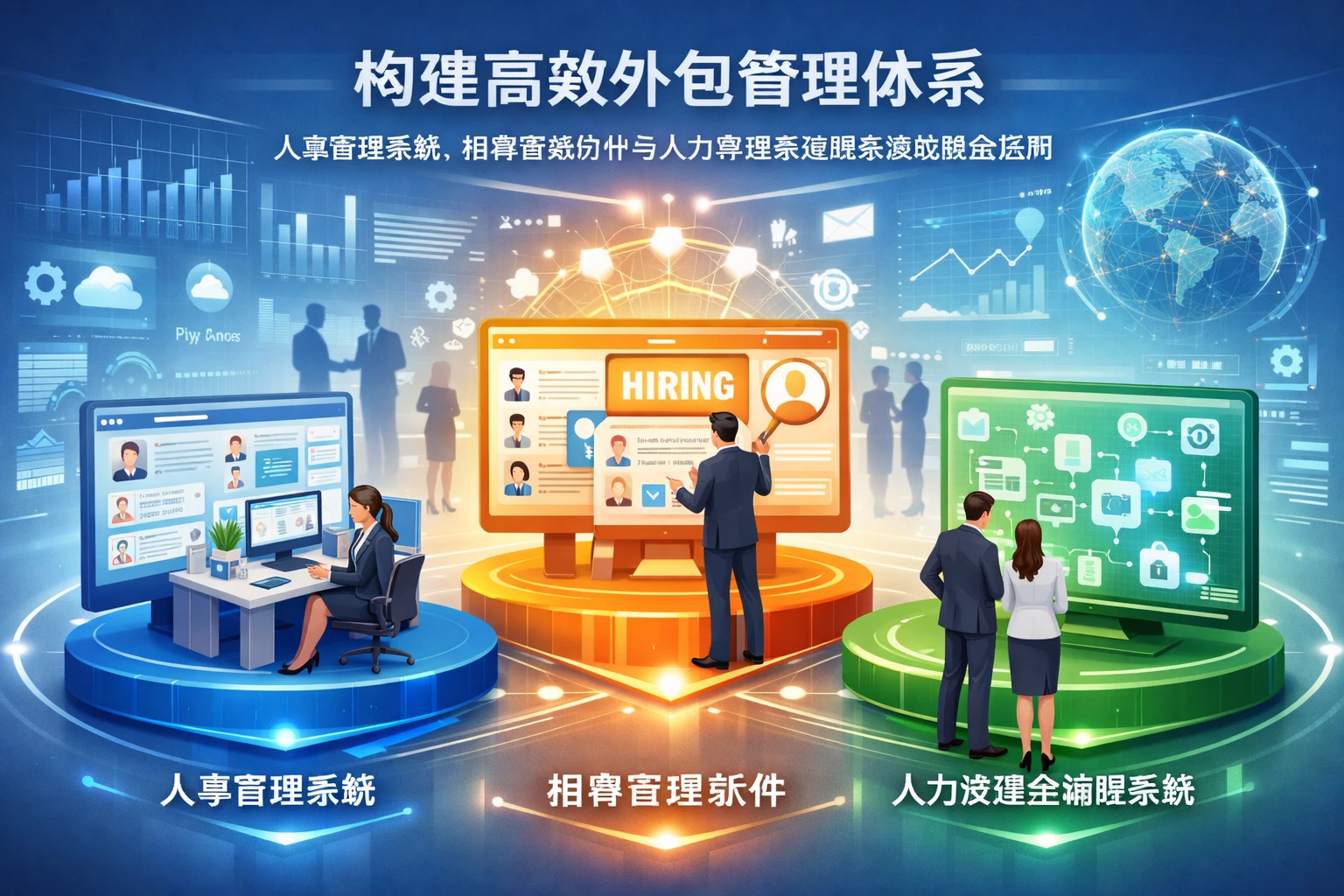 构建高效外包管理体系：人事管理系统、招聘管理软件与人力资源全流程系统的整合应用