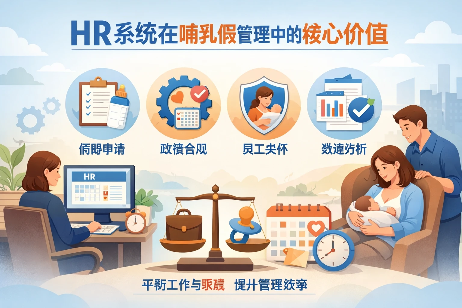 HR系统在哺乳假管理中的核心价值