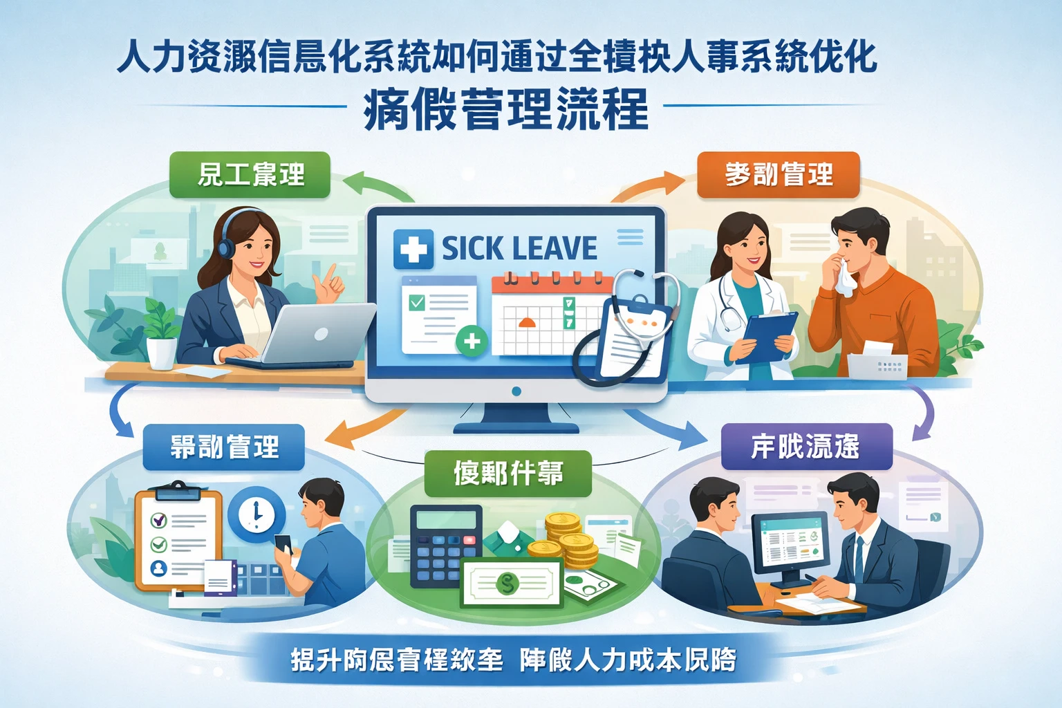 人力资源信息化系统如何通过全模块人事系统优化病假管理流程