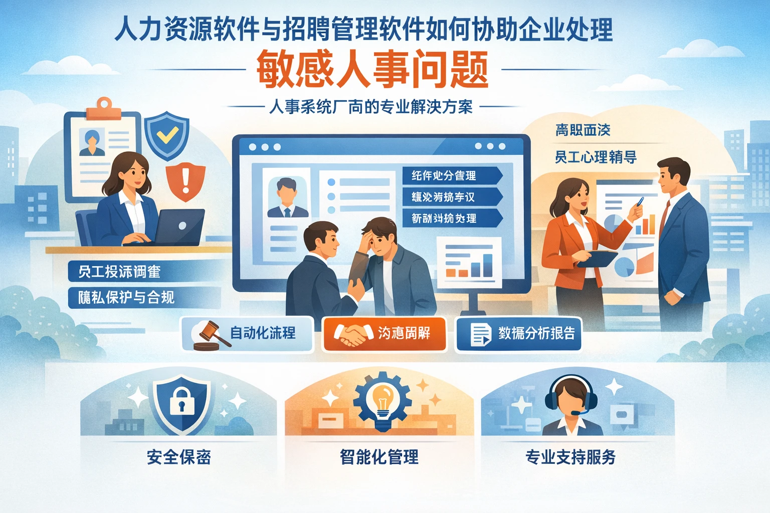 人力资源软件与招聘管理软件如何协助企业处理敏感人事问题——人事系统厂商的专业解决方案
