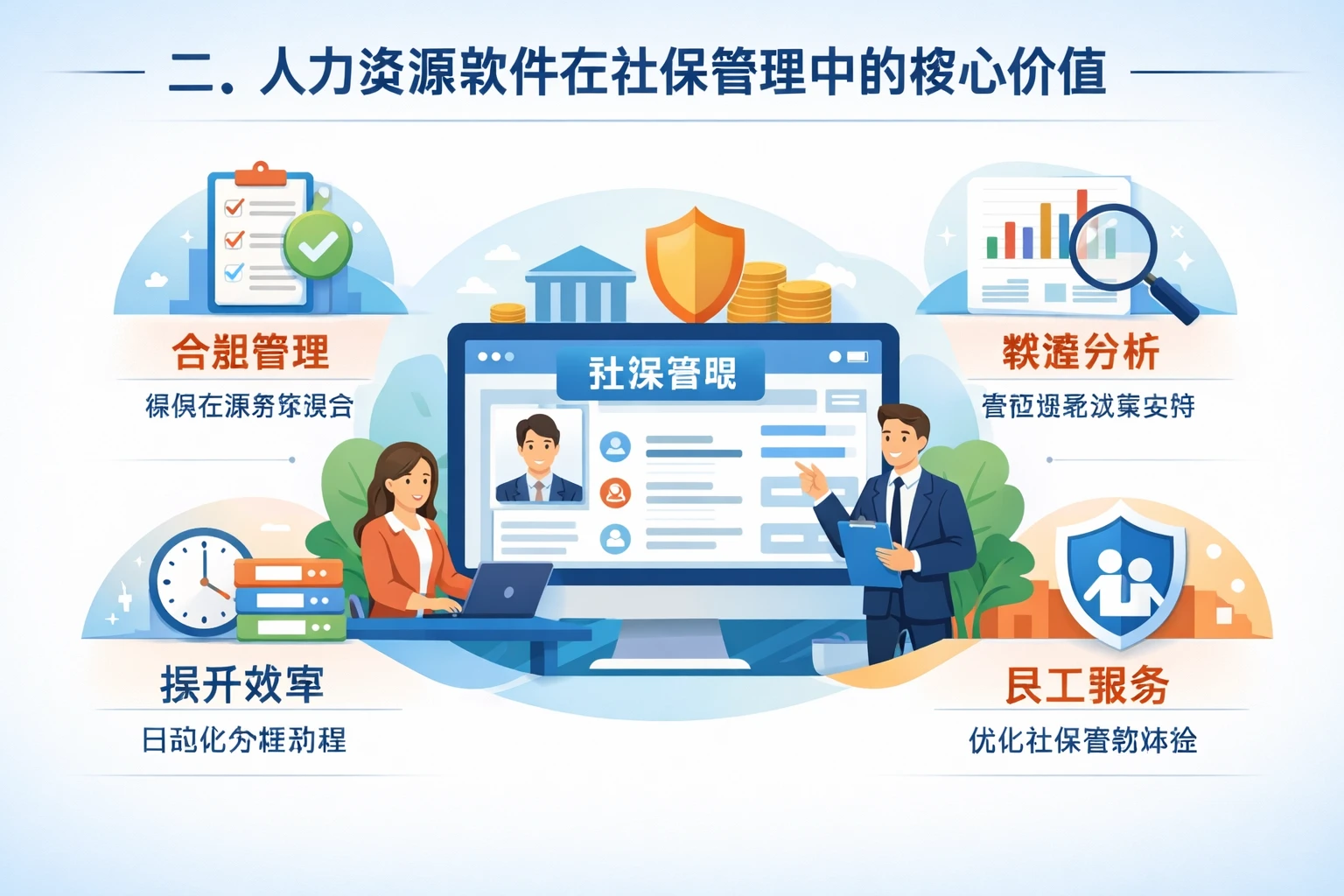 二、人力资源软件在社保管理中的核心价值