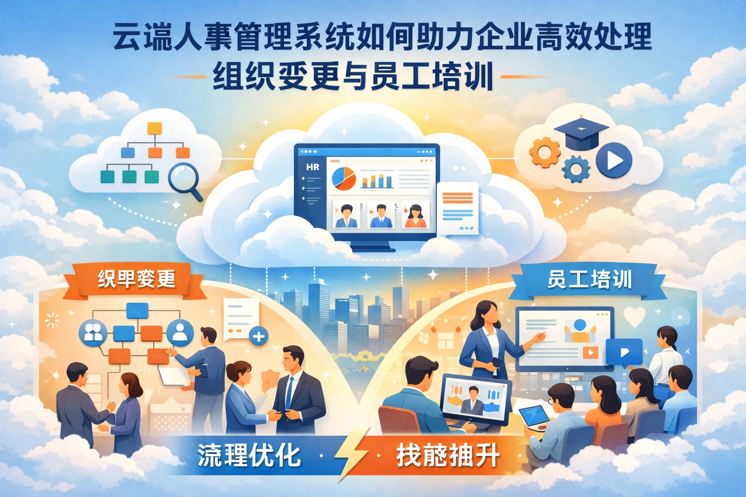 云端人事管理系统如何助力企业高效处理组织变更与员工培训