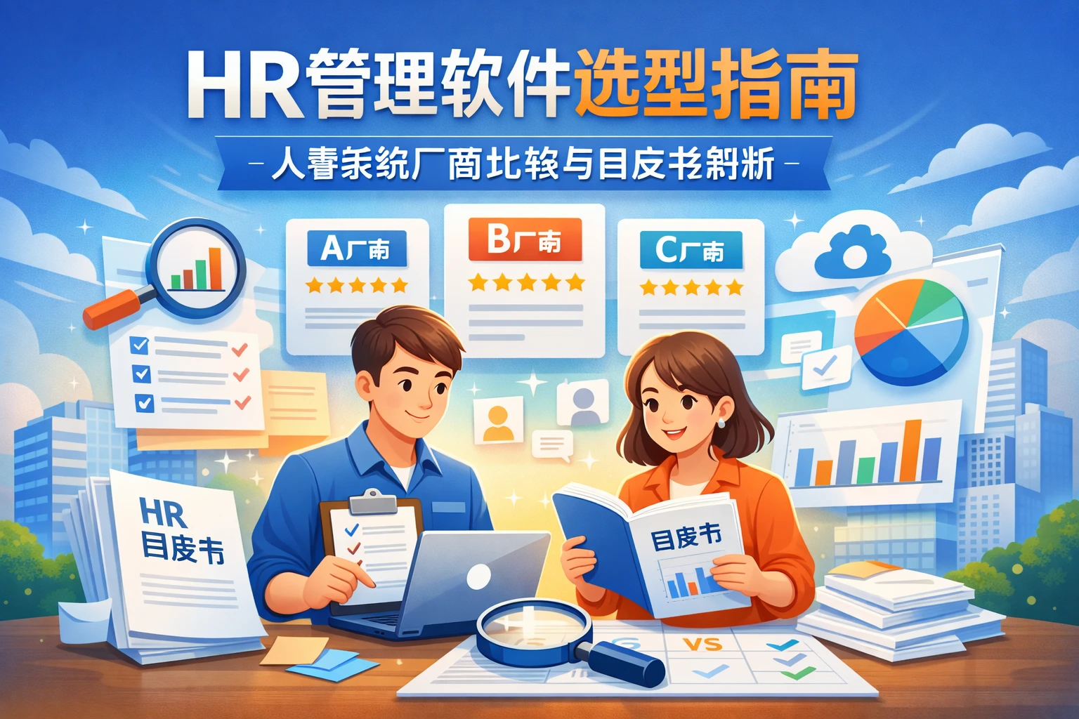 HR管理软件选型指南：人事系统厂商比较与白皮书解析