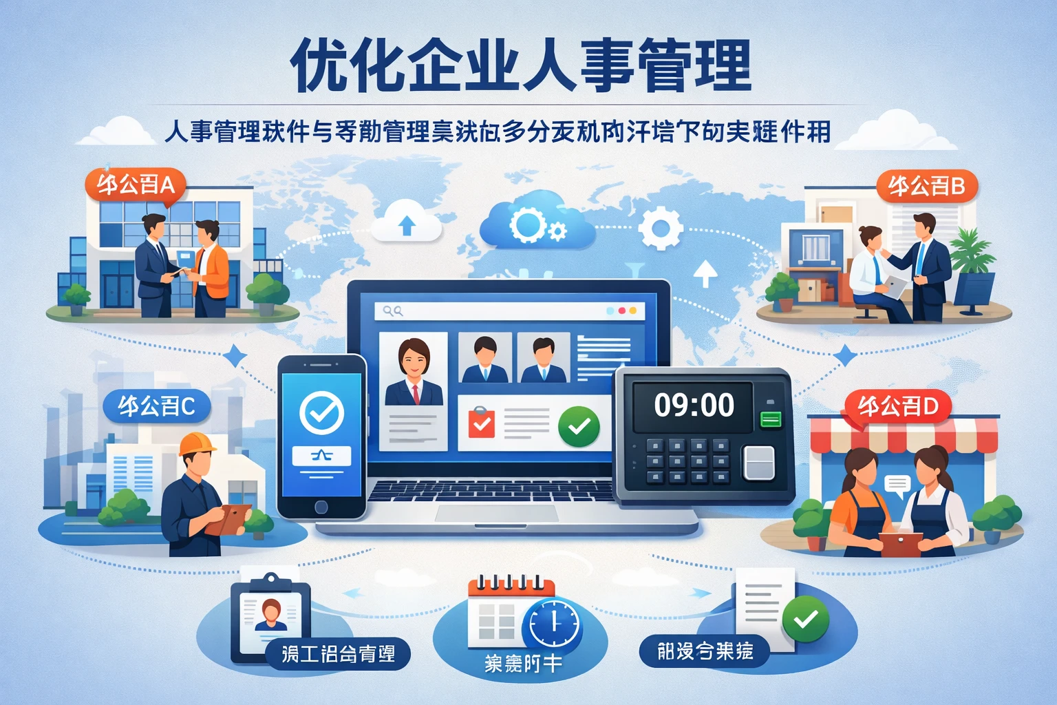 优化企业人事管理：人事管理软件与考勤管理系统在多分支机构环境下的关键作用