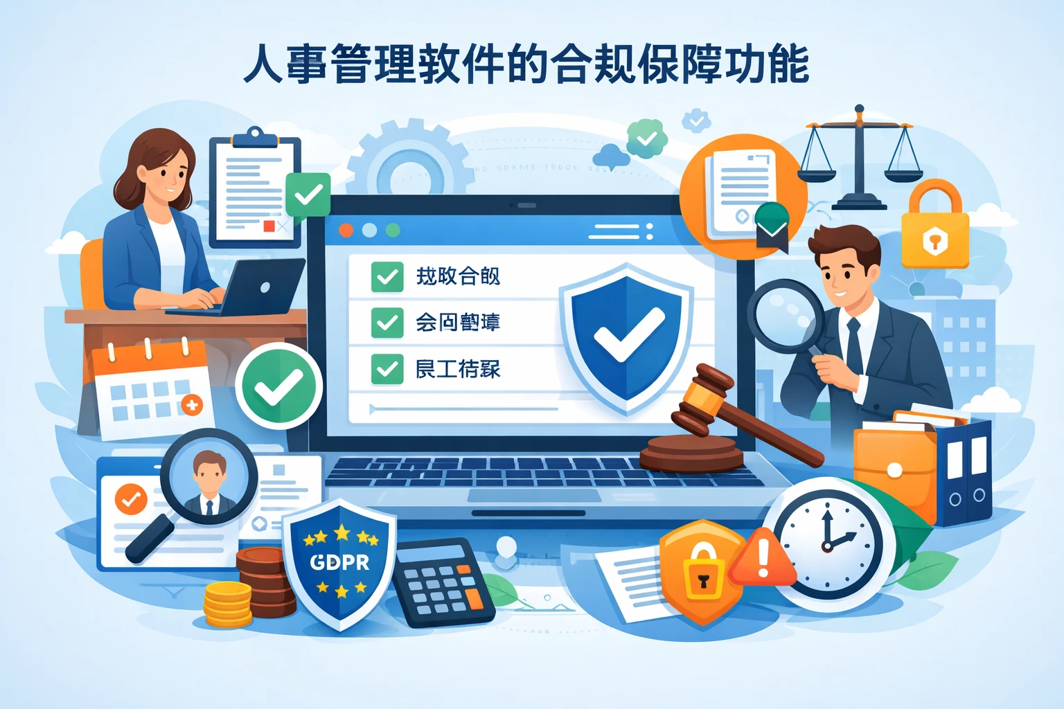 人事管理软件的合规保障功能