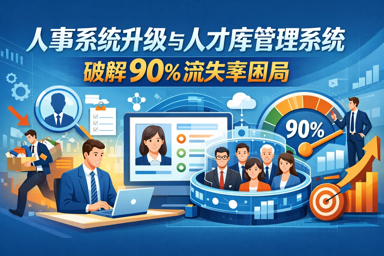 人事系统升级与人才库管理系统：破解90%流失率困局