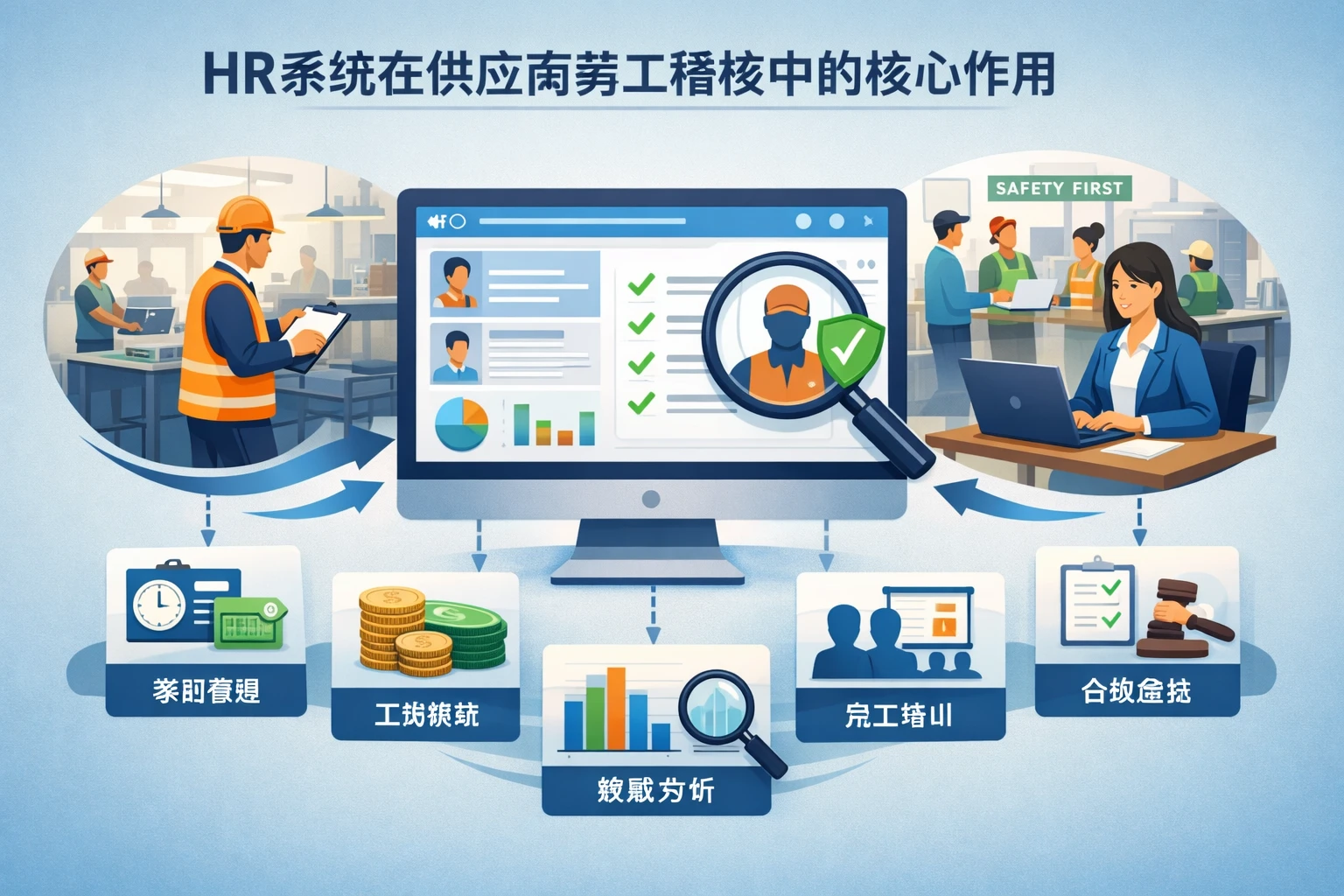 HR系统在供应商劳工稽核中的核心作用