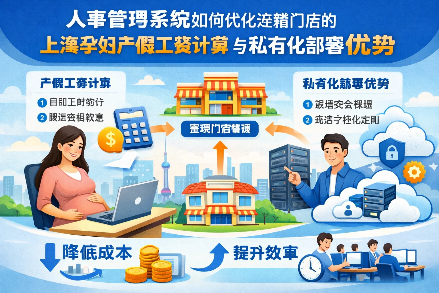 人事管理系统如何优化连锁门店的上海孕妇产假工资计算与私有化部署优势